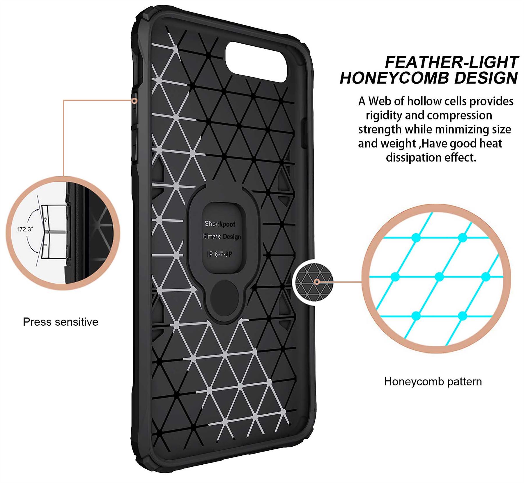 Hybrid Armor Case Shockproof Cover Ring Stand Holder For Apple iPhone SE 2020 - Picture 88 of 90