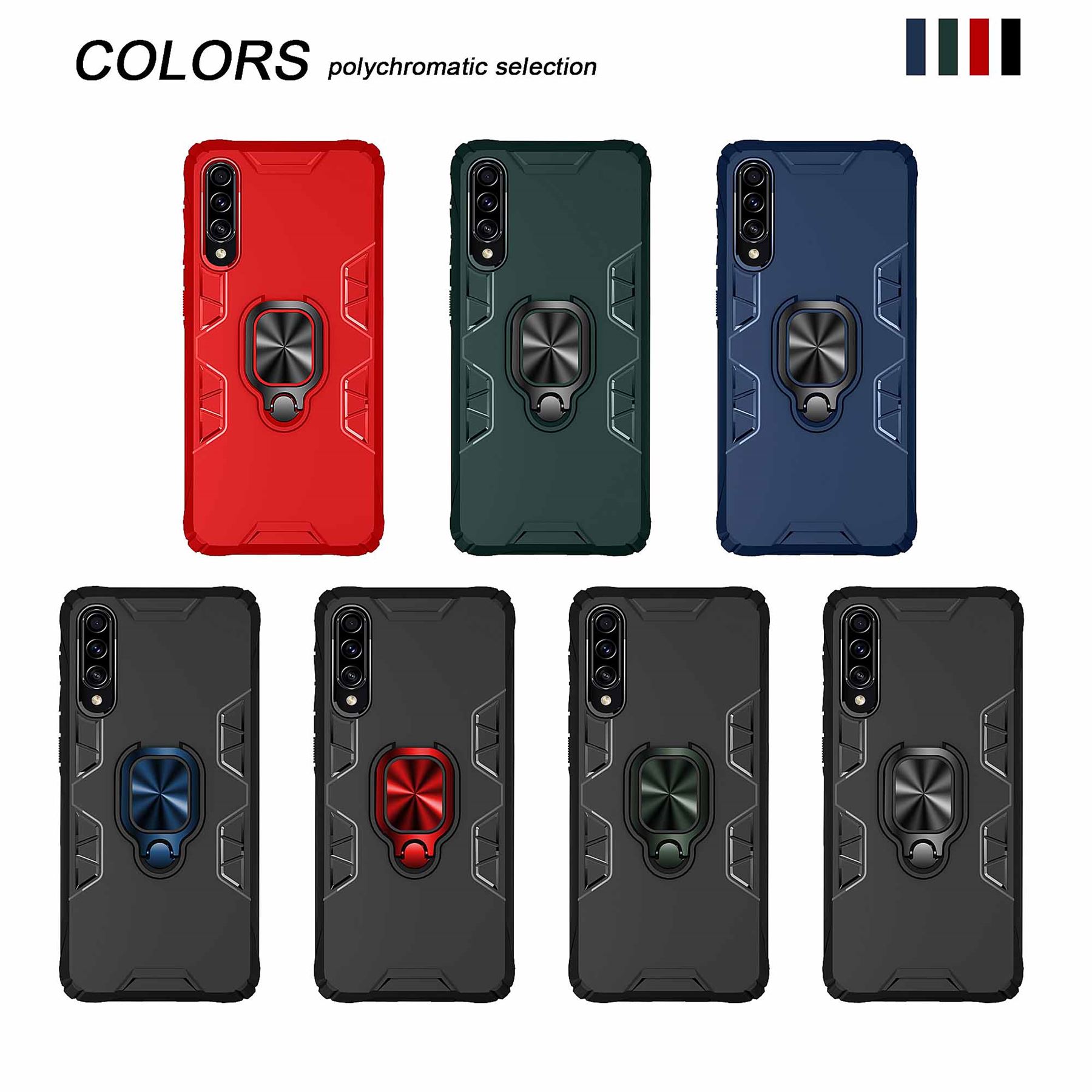 Hybrid Armor Case Shockproof Cover Ring Stand Holder For Samsung Galaxy A51 - Picture 52 of 90