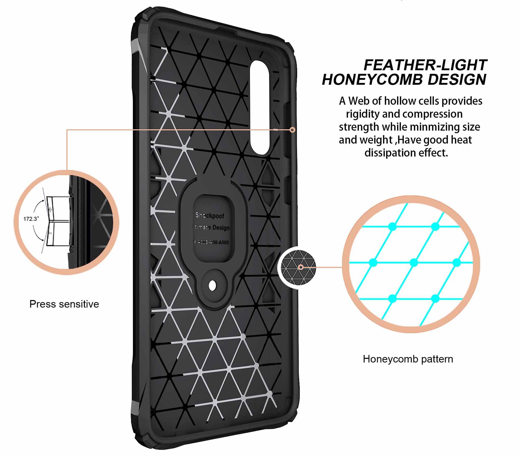 Hybrid Armor Case Shockproof Cover Ring Stand Holder For Samsung Galaxy A51 - Picture 78 of 90