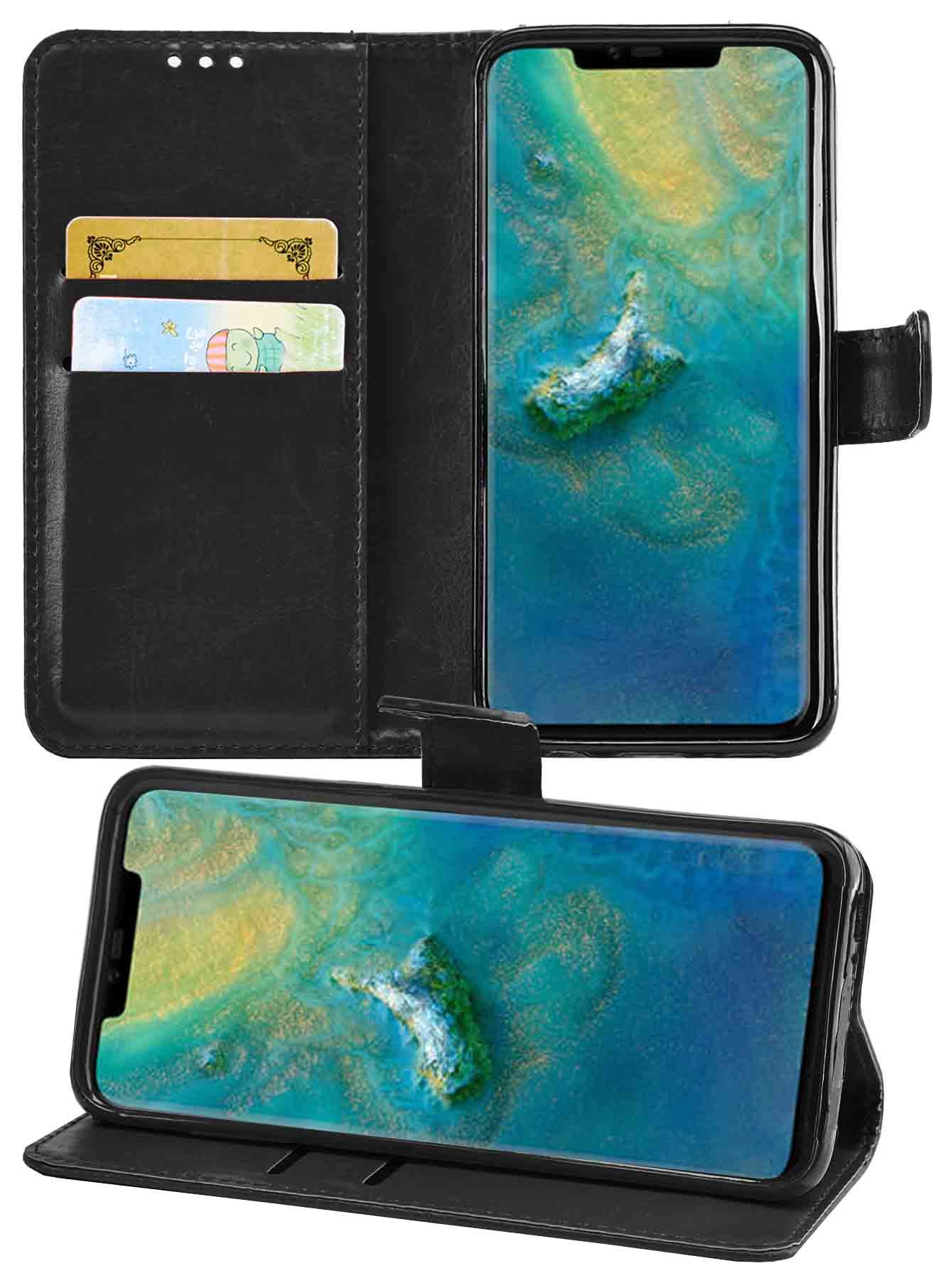 Huawei Mate 20 Pro Premium Leather Wallet Flip Cover Pouch Book - Picture 6 of 30