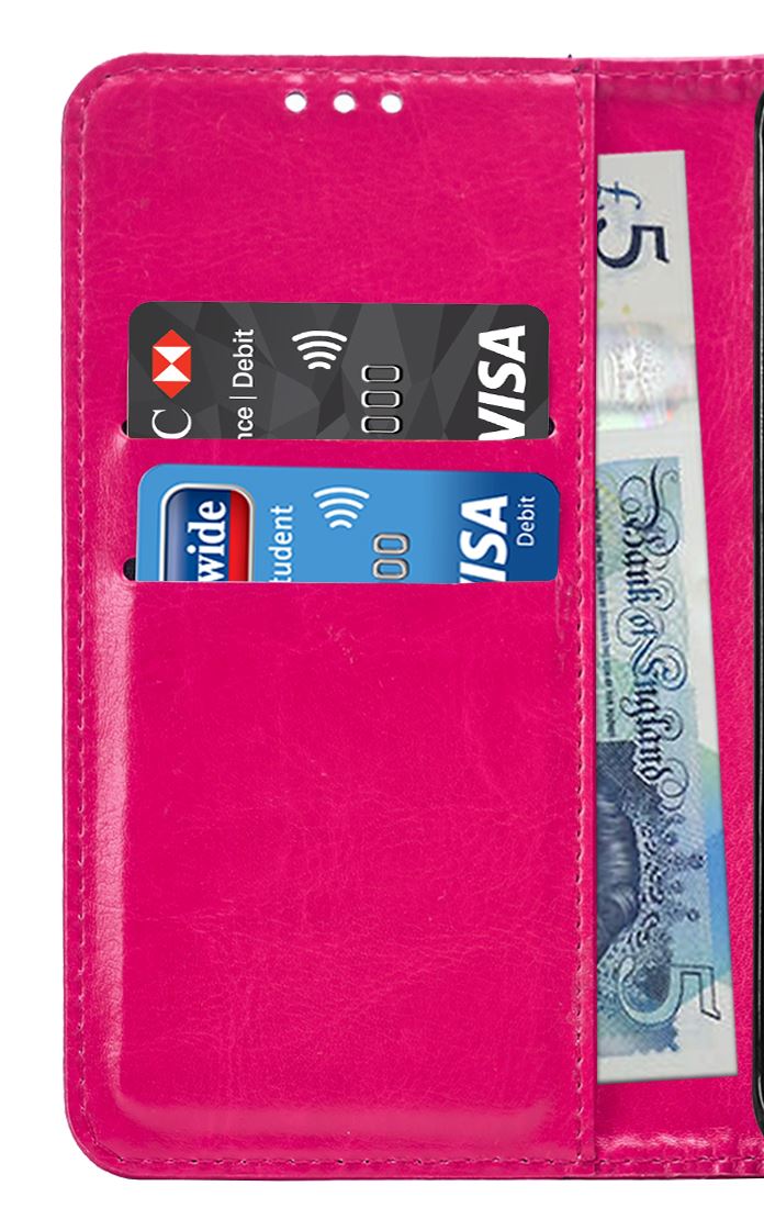 Samsung Galaxy J3 2017 (J330F) Premium Leather Wallet Flip Cover Pouch Book - Picture 37 of 62