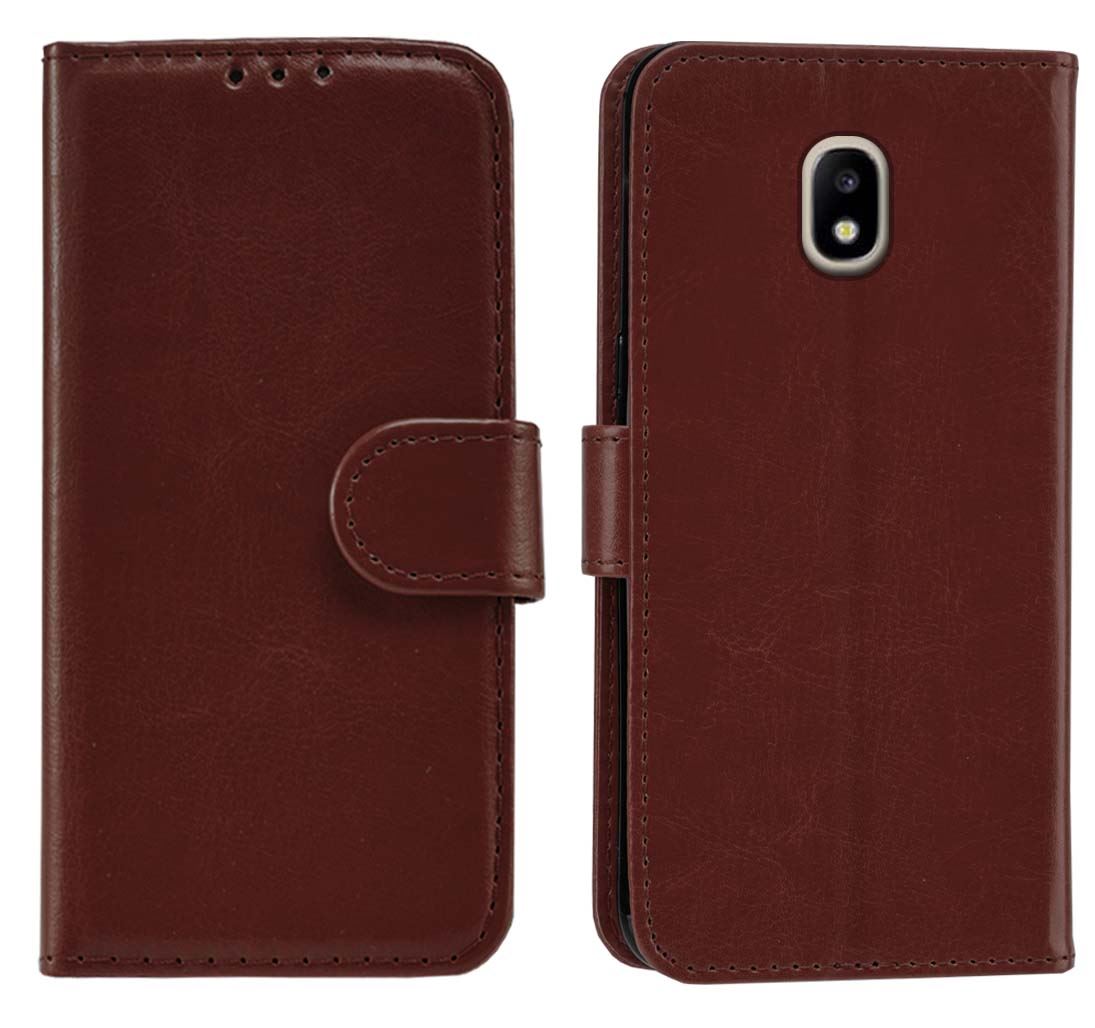 Samsung Galaxy J3 2017 (J330F) Premium Leather Wallet Flip Cover Pouch Book - Picture 32 of 62