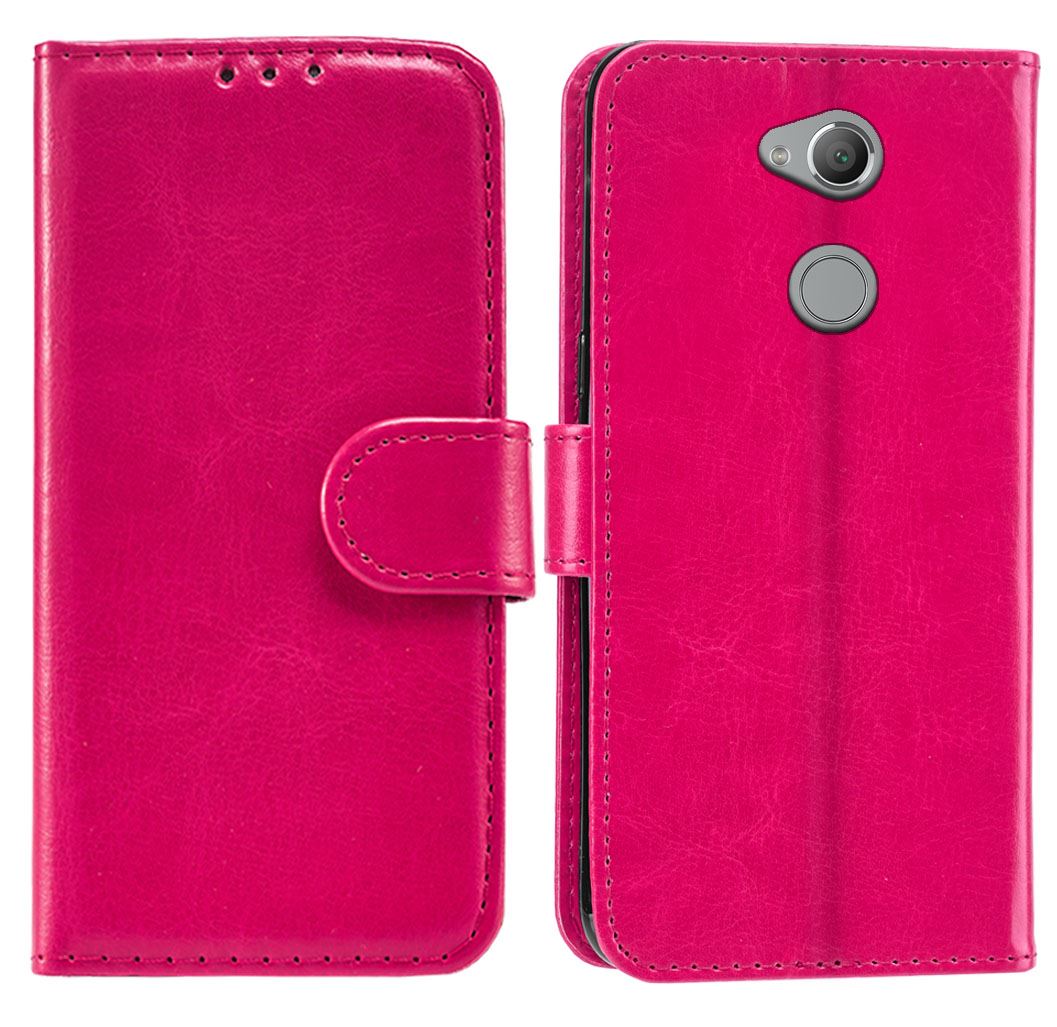 Sony Xperia XA2 Premium Leather Wallet Flip Cover Pouch Book - Picture 16 of 24