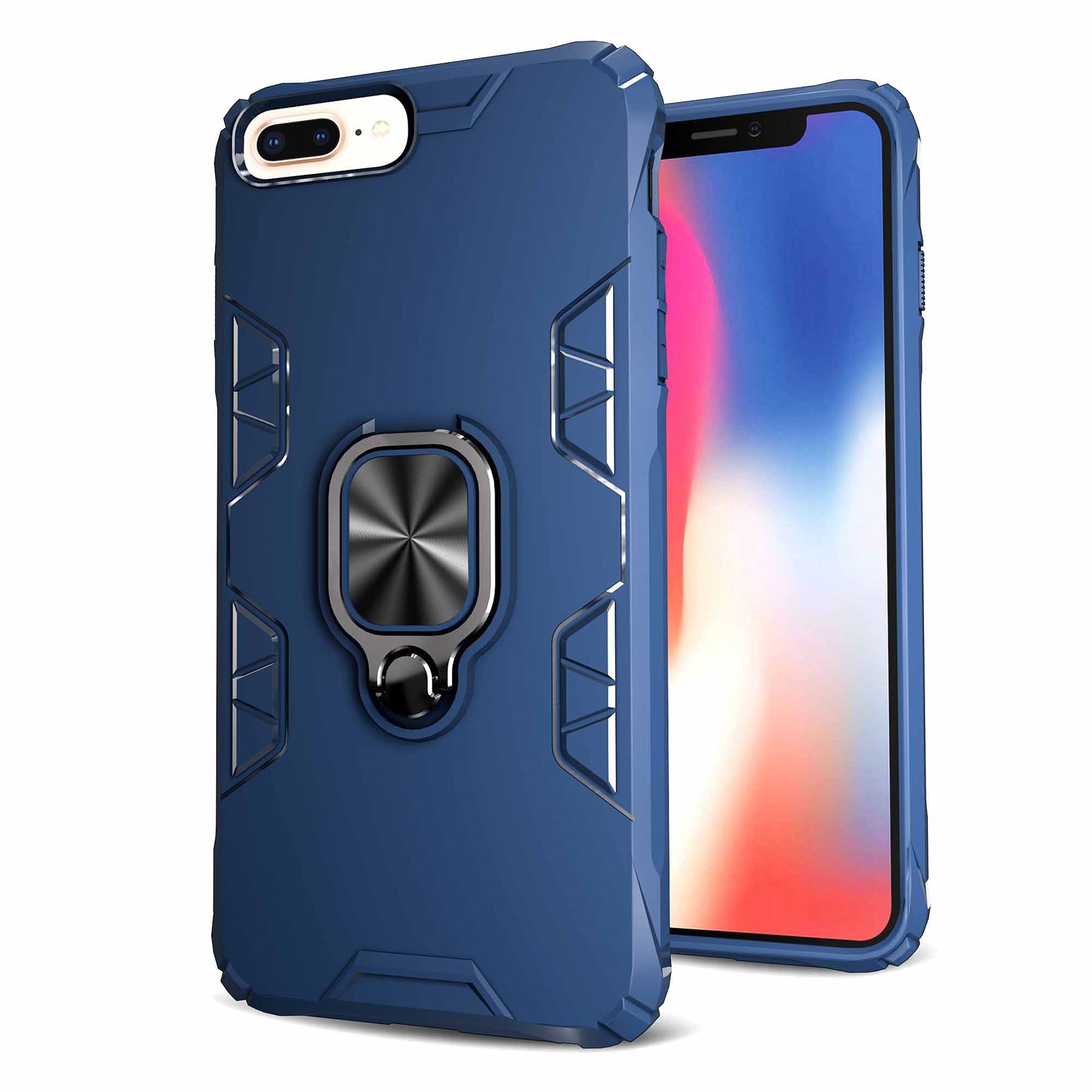 Hybrid Armor Case Shockproof Cover Ring Stand Holder For Apple iPhone SE 2020 - Picture 21 of 90