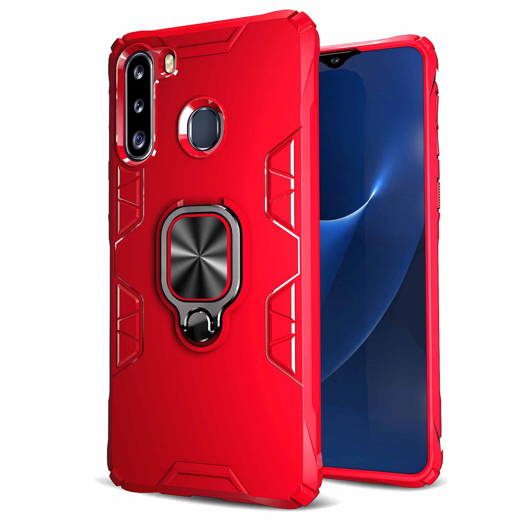 Hybrid Armor Case Shockproof Cover Ring Stand Holder For Samsung Galaxy A10s - Picture 71 of 90