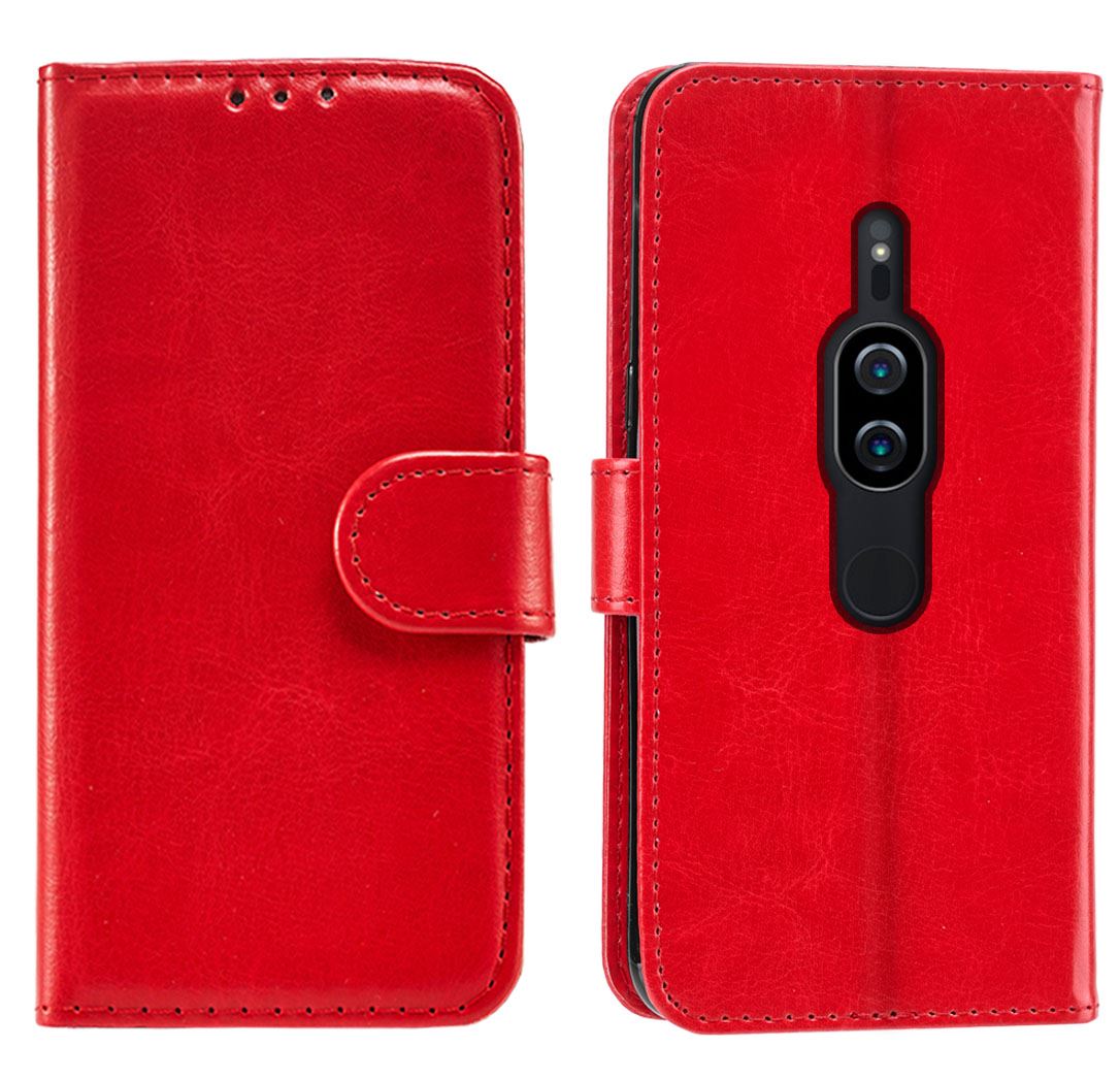 Sony Xperia XZ2 Premium Premium Leather Wallet Flip Cover Pouch Book - Picture 24 of 31