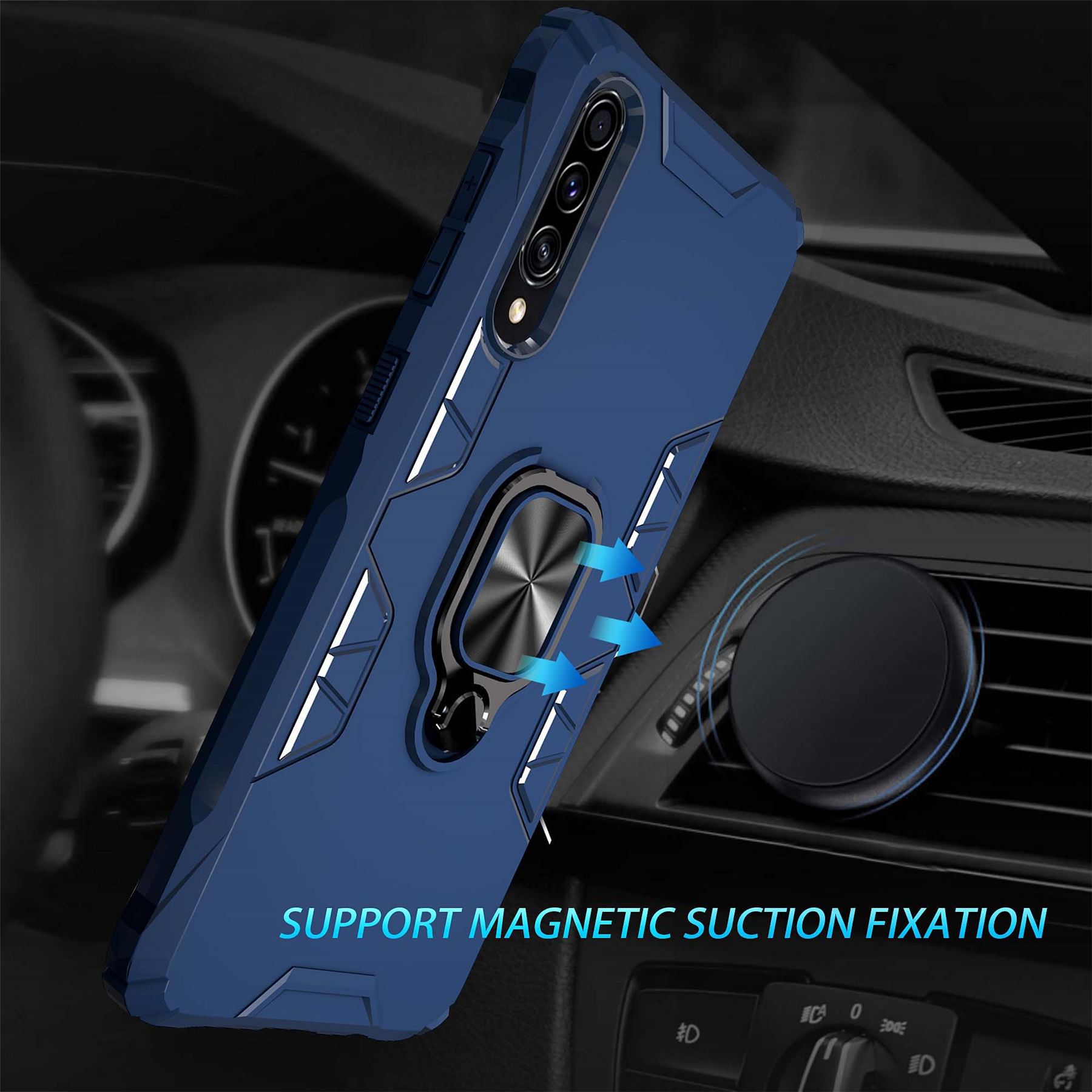 Hybrid Armor Case Shockproof Cover Ring Stand Holder For Samsung Galaxy A51 - Picture 66 of 90