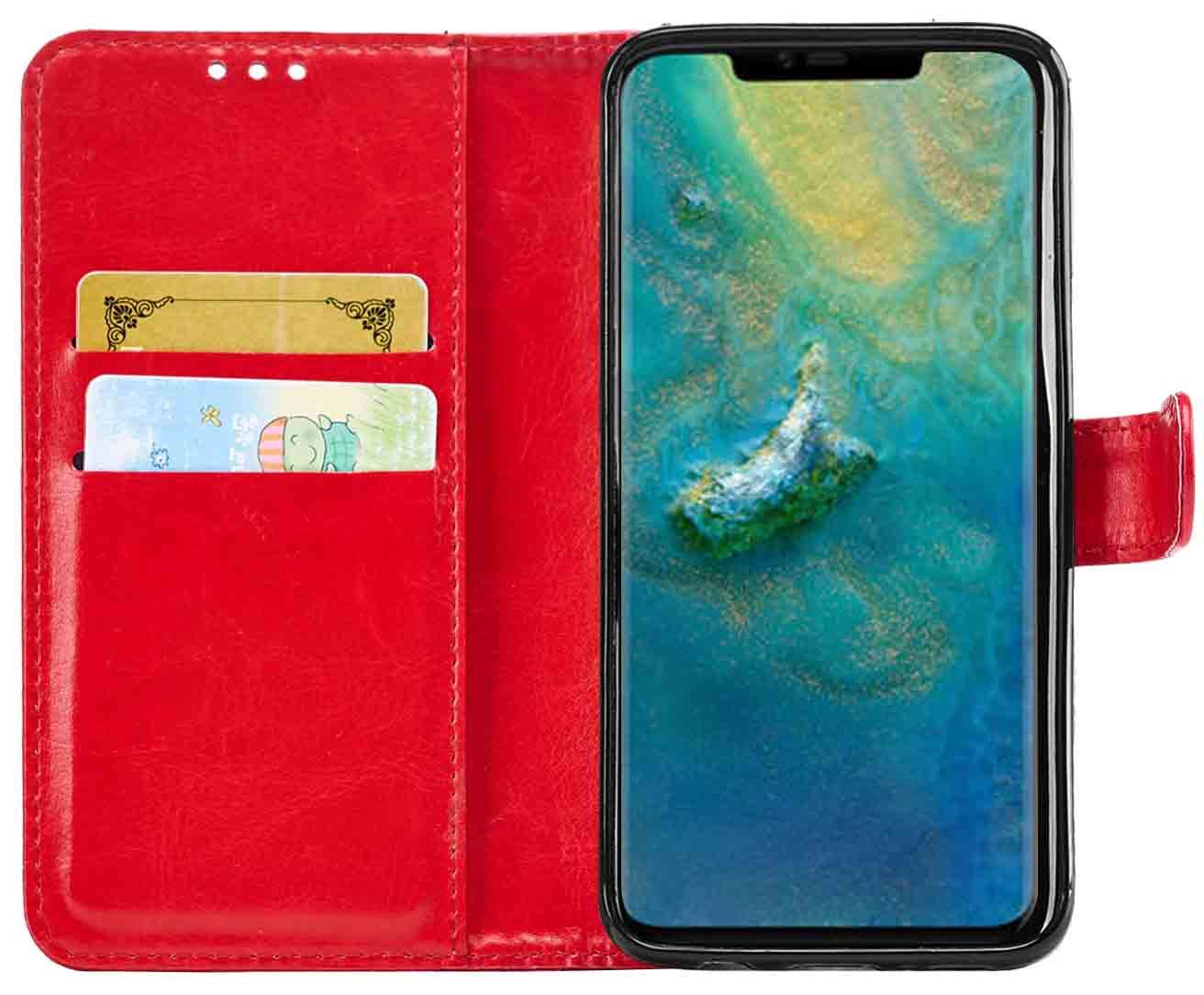 Huawei Mate 20 Pro Premium Leather Wallet Flip Cover Pouch Book - Picture 28 of 30