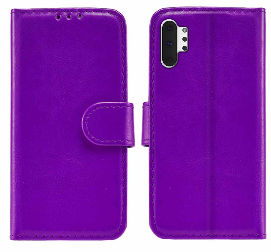 Samsung Galaxy Note 10 Pro Premium Leather Wallet Flip Cover Pouch Book - Picture 36 of 55