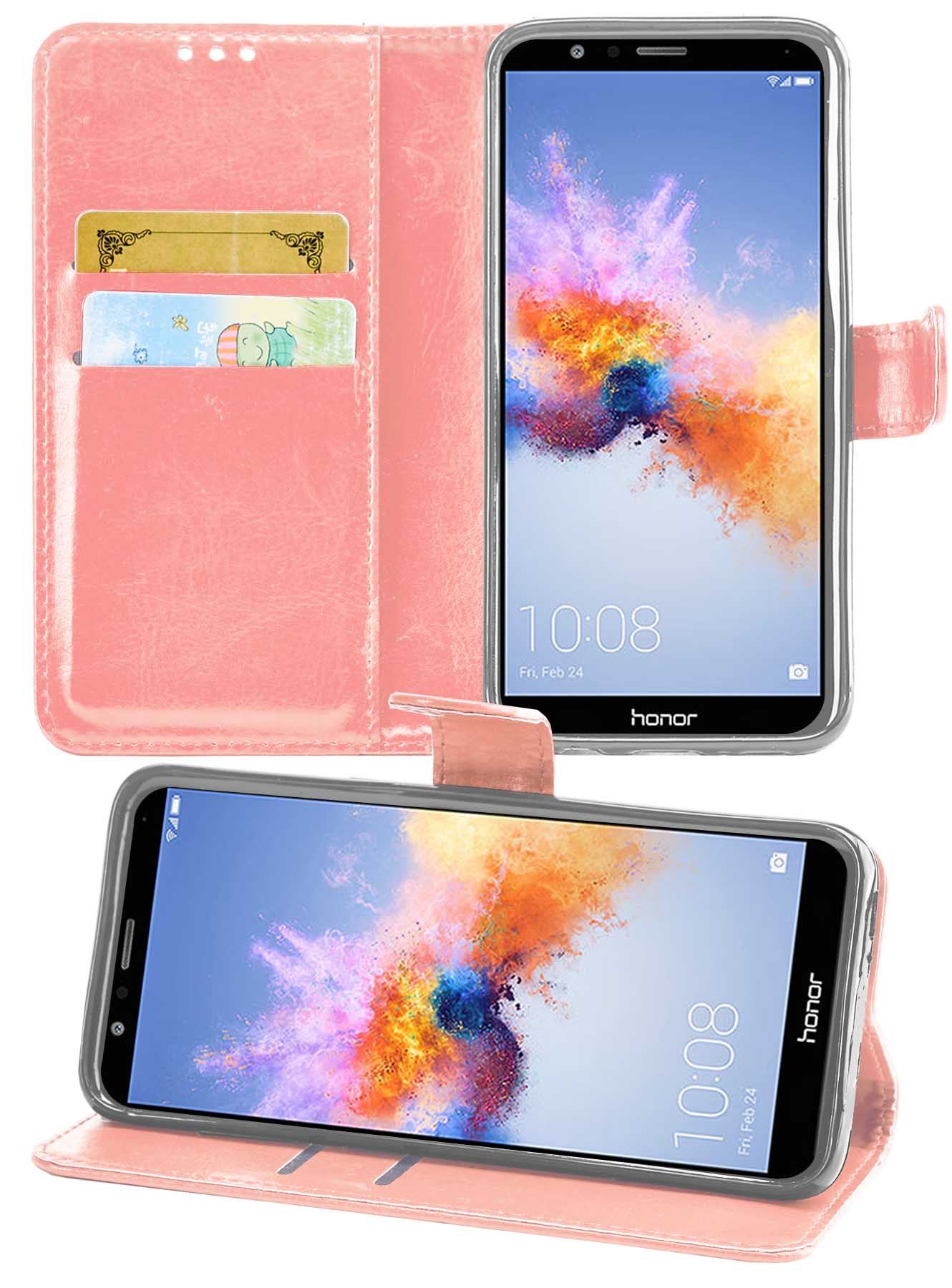 Huawei Honor 7X Premium Leather Wallet Flip Cover Pouch Book - Picture 31 of 35