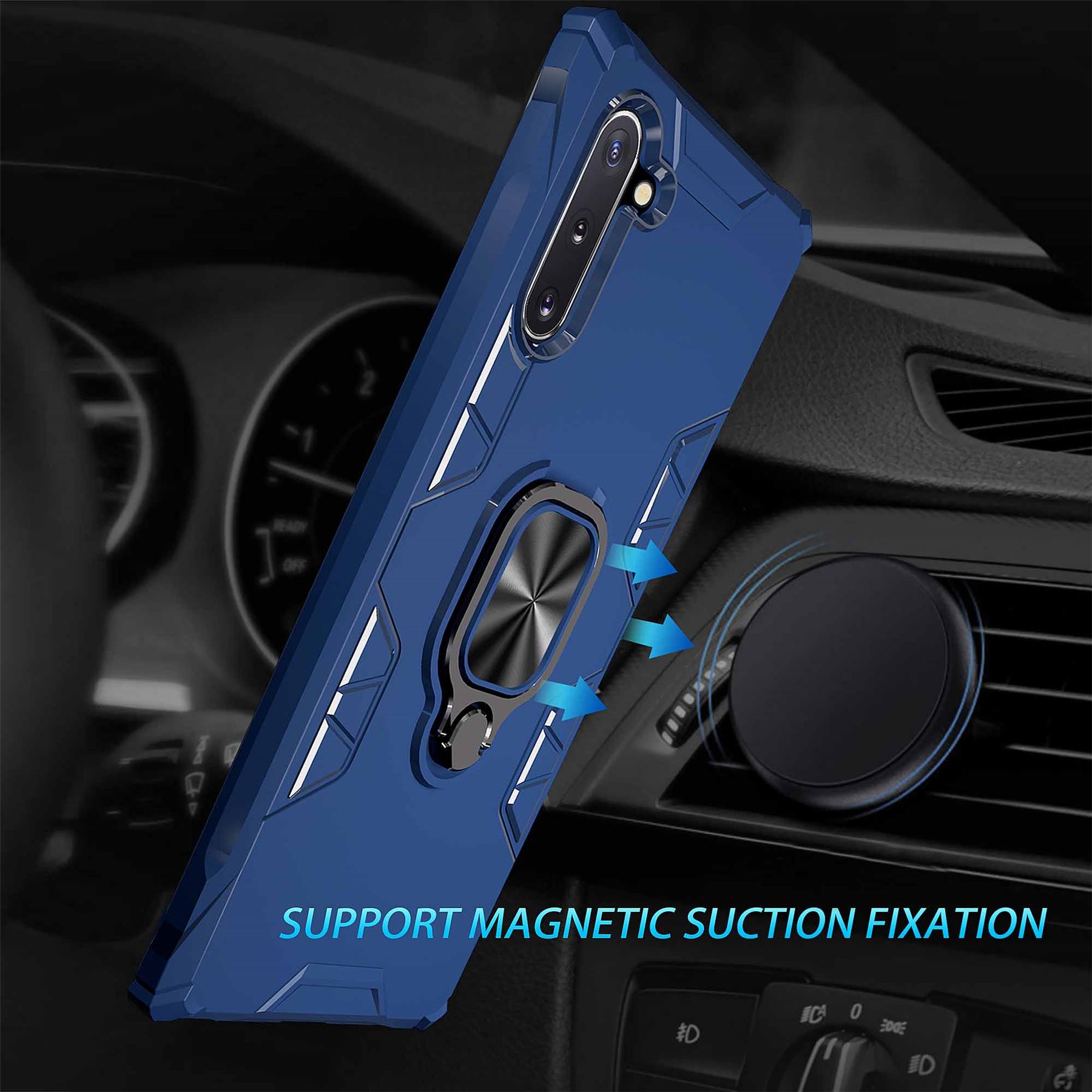 Hybrid Armor Case Shockproof Cover Ring Stand Holder For Samsung Galaxy Note 10 - Picture 66 of 90
