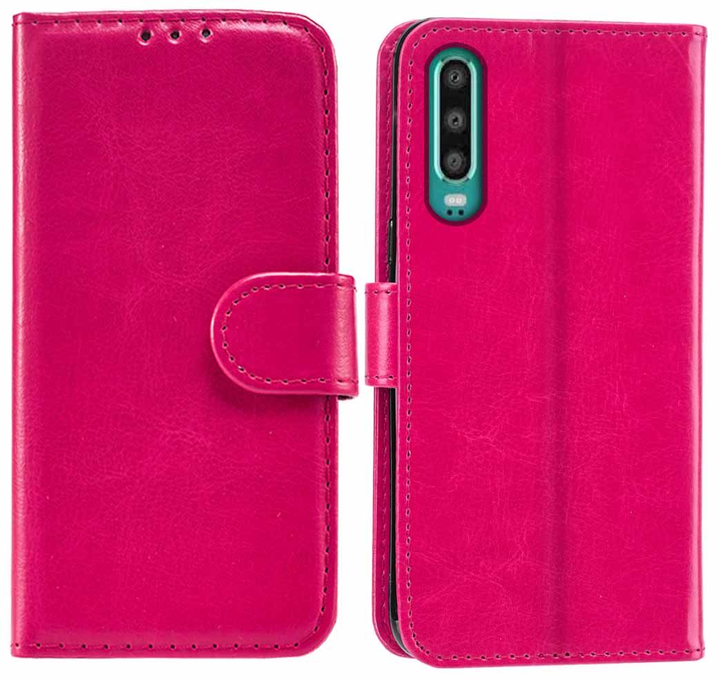 Huawei P30 Premium Leather Wallet Flip Cover Pouch Book - Picture 17 of 39