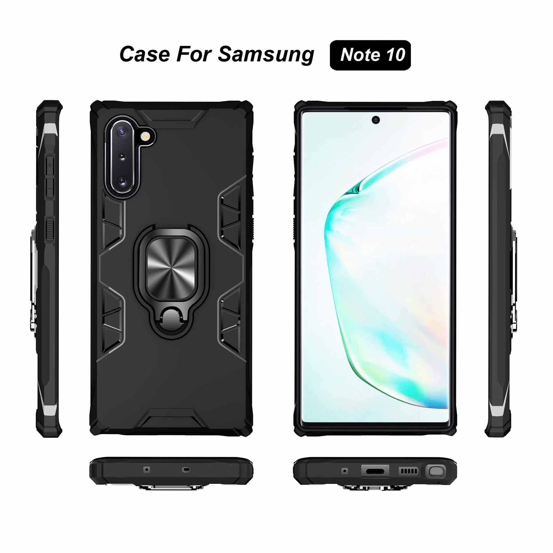 Hybrid Armor Case Shockproof Cover Ring Stand Holder For Samsung Galaxy Note 10 - Picture 63 of 90