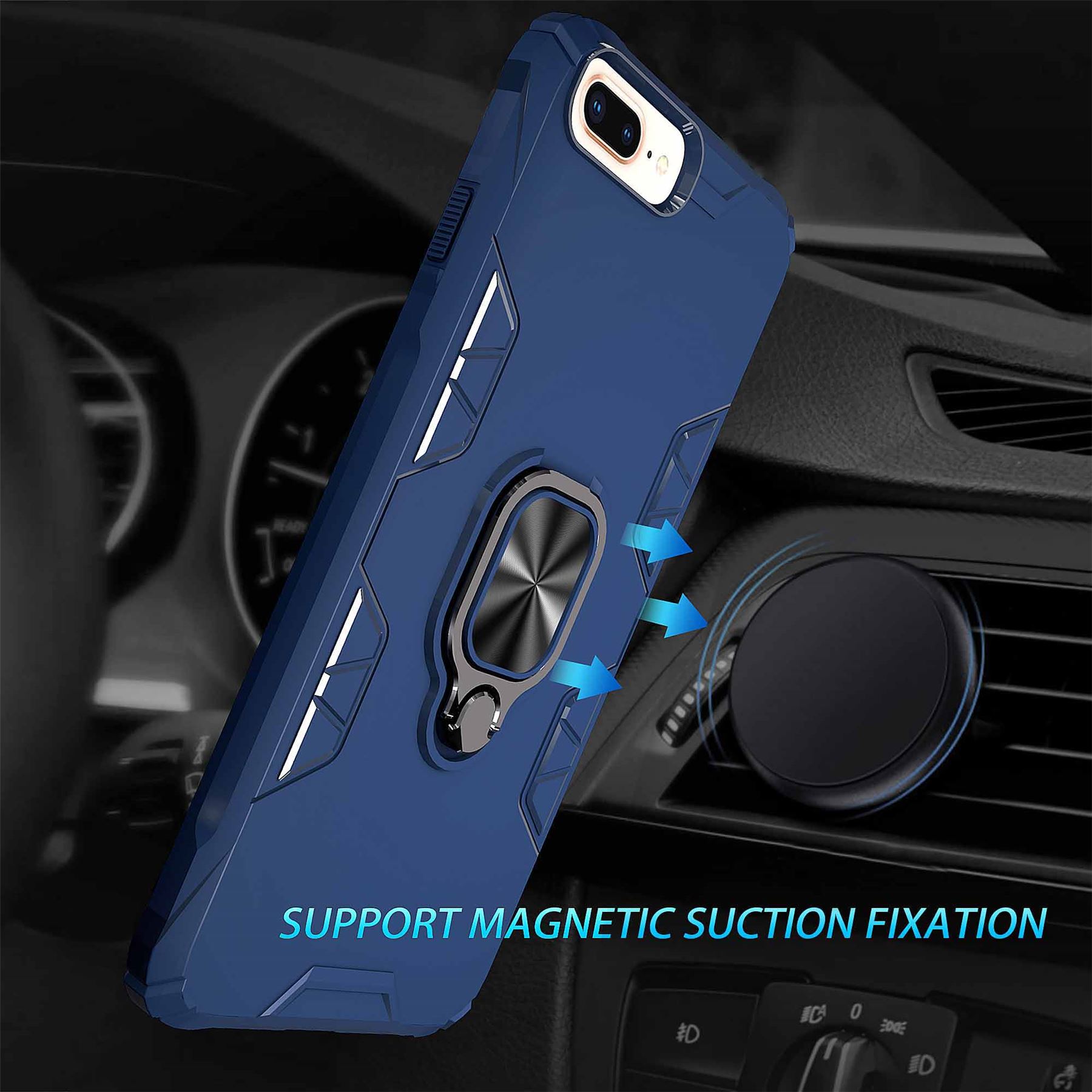 Hybrid Armor Case Shockproof Cover Ring Stand Holder For Apple iPhone SE 2020 - Picture 46 of 90