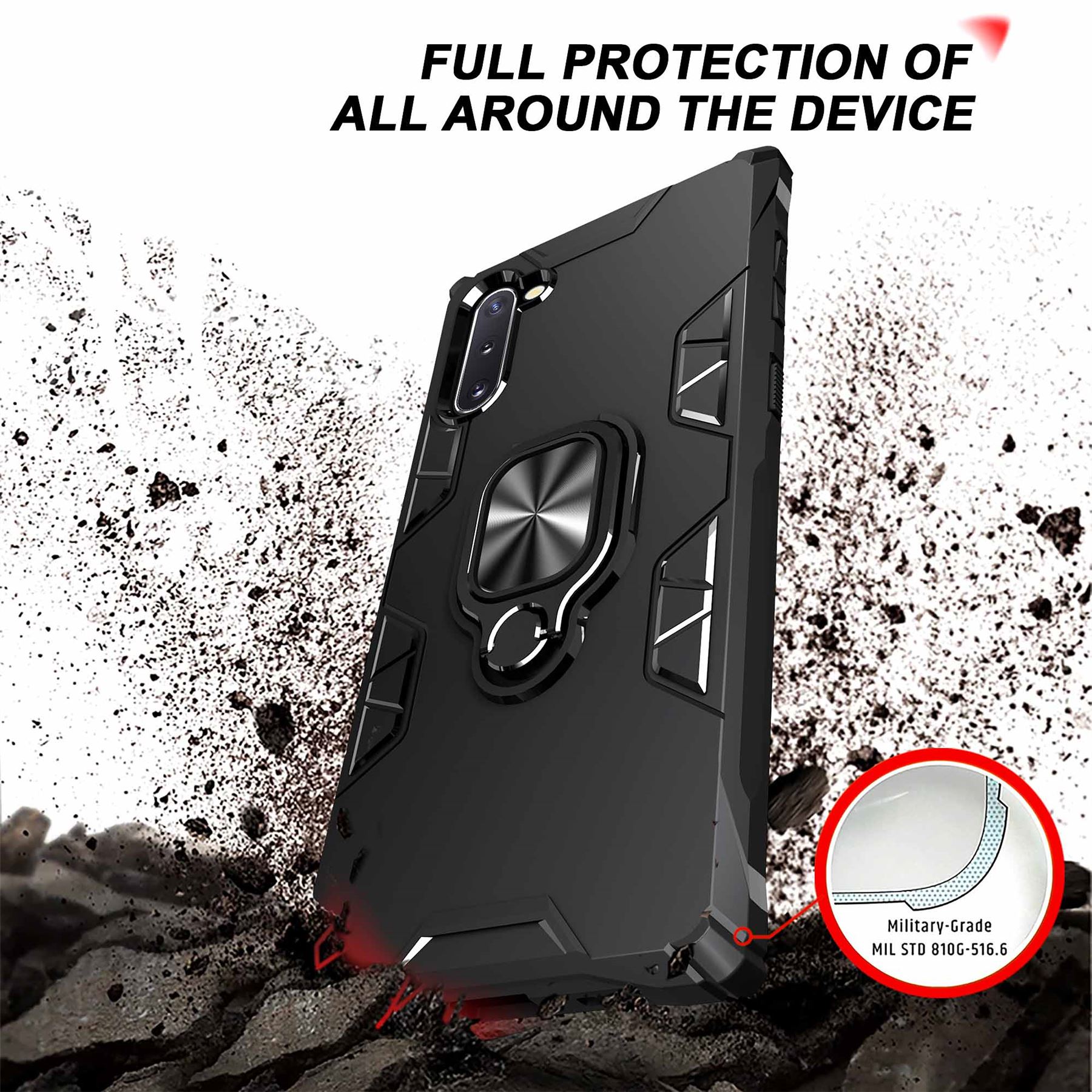 Hybrid Armor Case Shockproof Cover Ring Stand Holder For Samsung Galaxy Note 10 - Picture 55 of 90