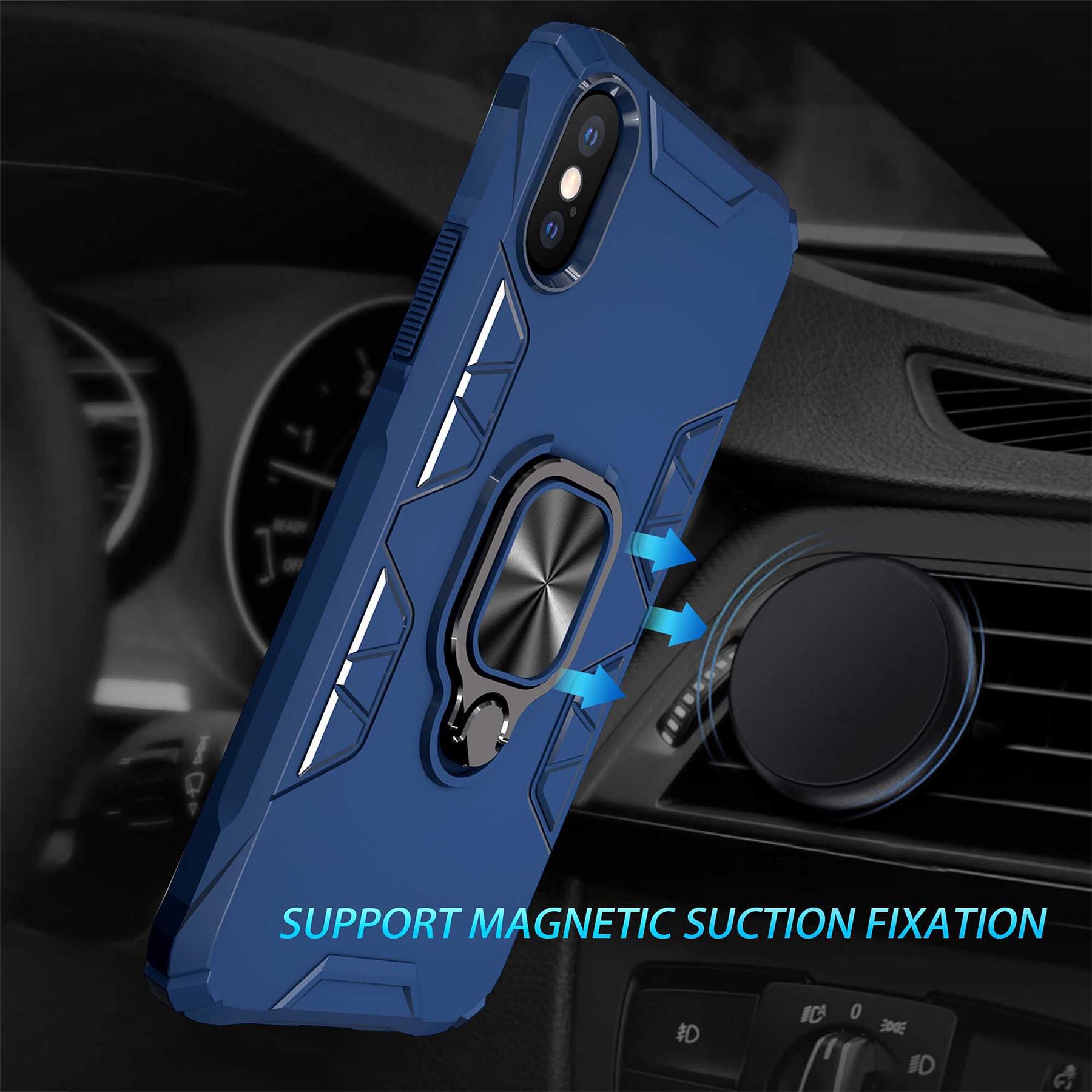 Hybrid Armor Case Shockproof Cover Ring Stand Holder For Apple iPhone XR - Picture 86 of 90