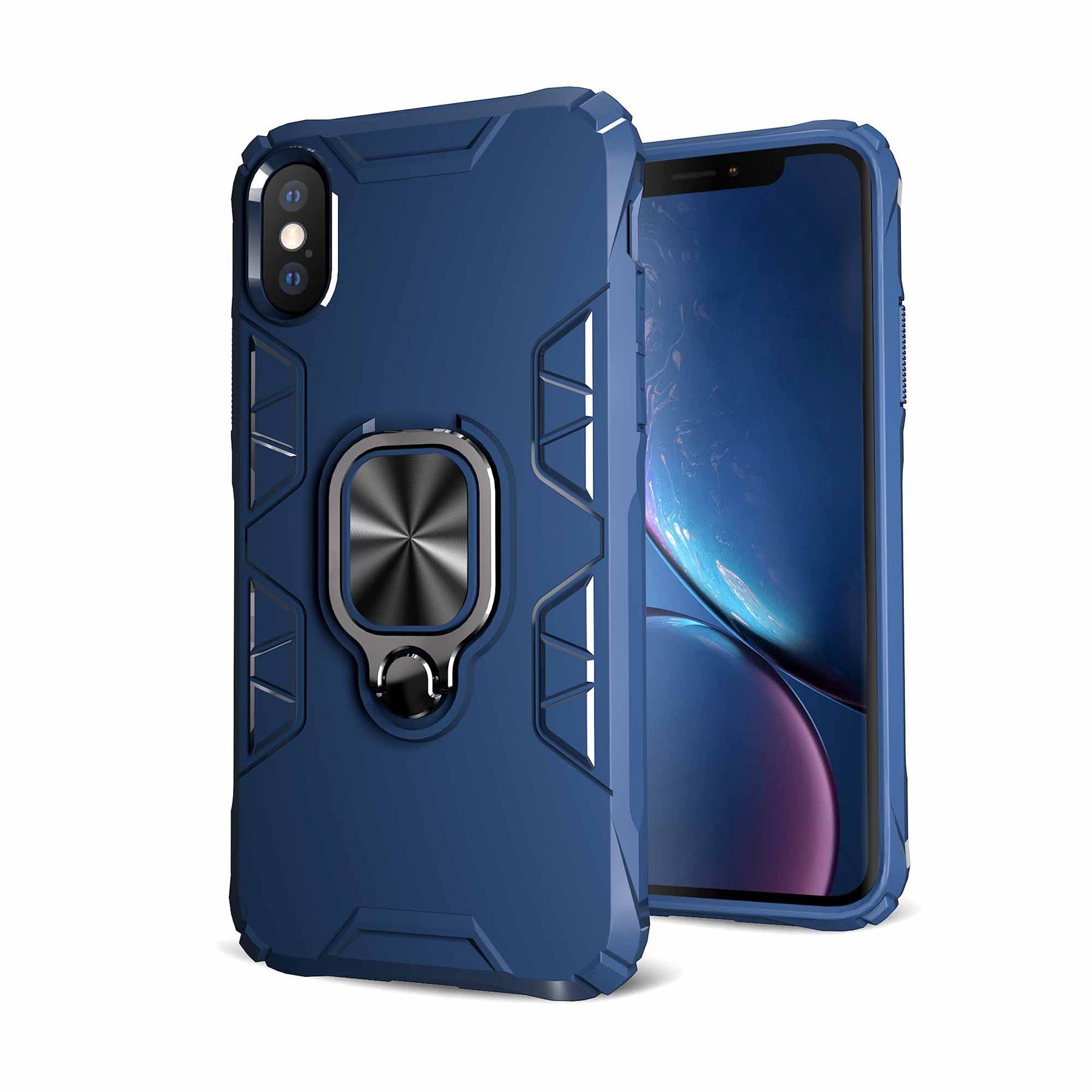 Hybrid Armor Case Shockproof Cover Ring Stand Holder For Apple iPhone XR - Picture 21 of 90
