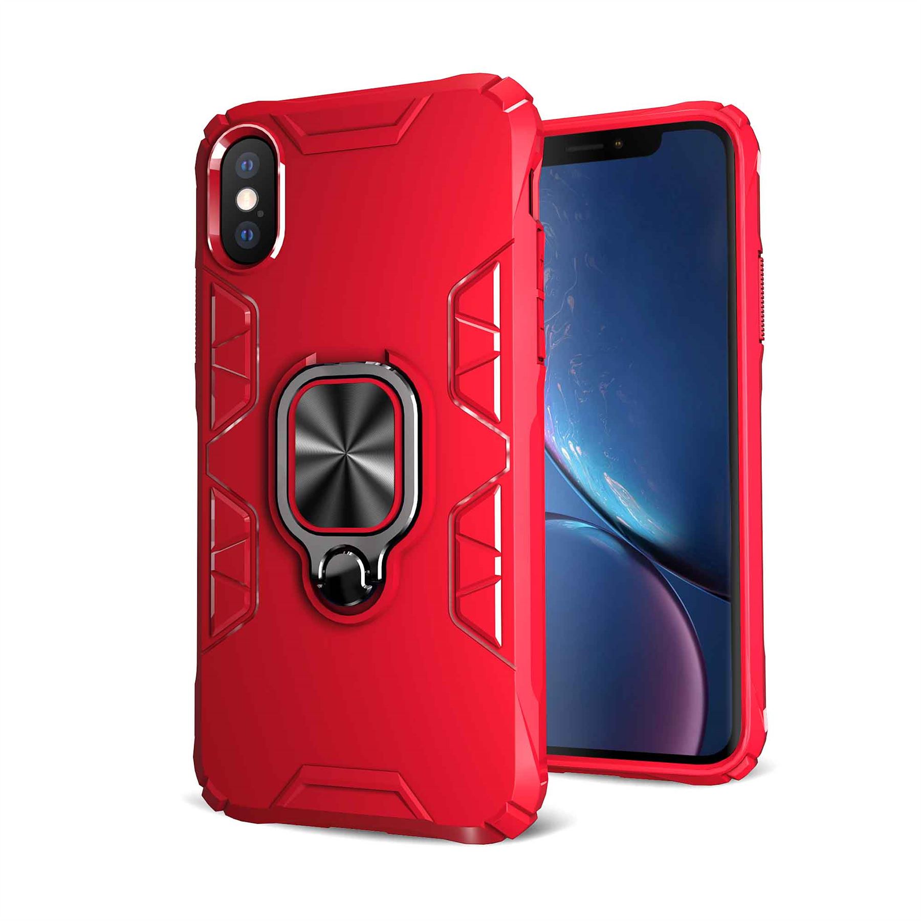 Hybrid Armor Case Shockproof Cover Ring Stand Holder For Apple iPhone XR - Picture 71 of 90