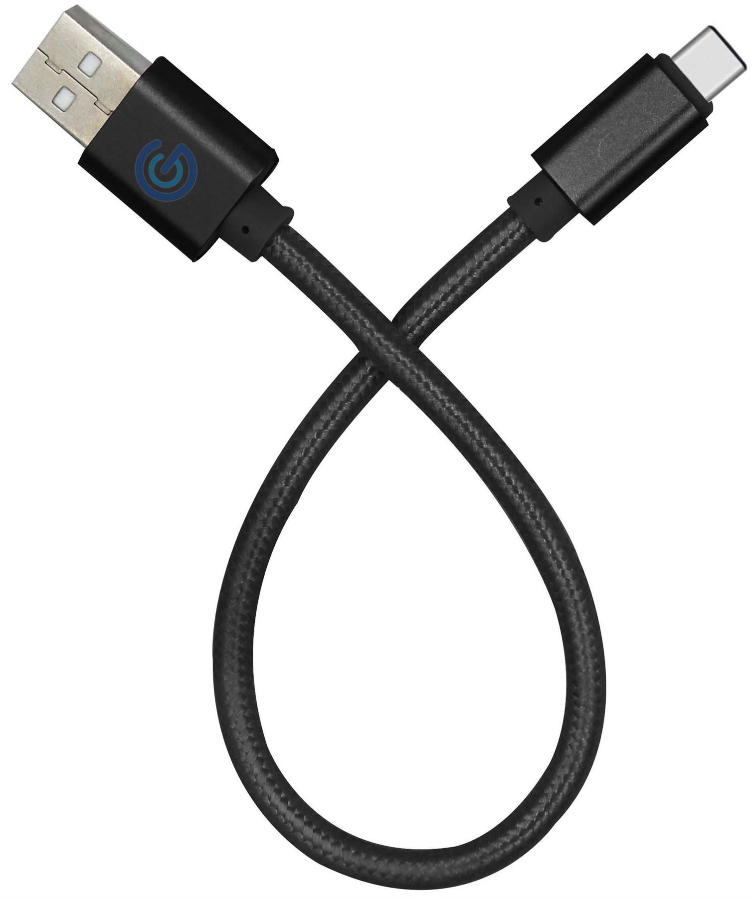 Nylon Braided USB Micro USB Data Charging 25cm Cable for Huawei - Picture 4 of 10