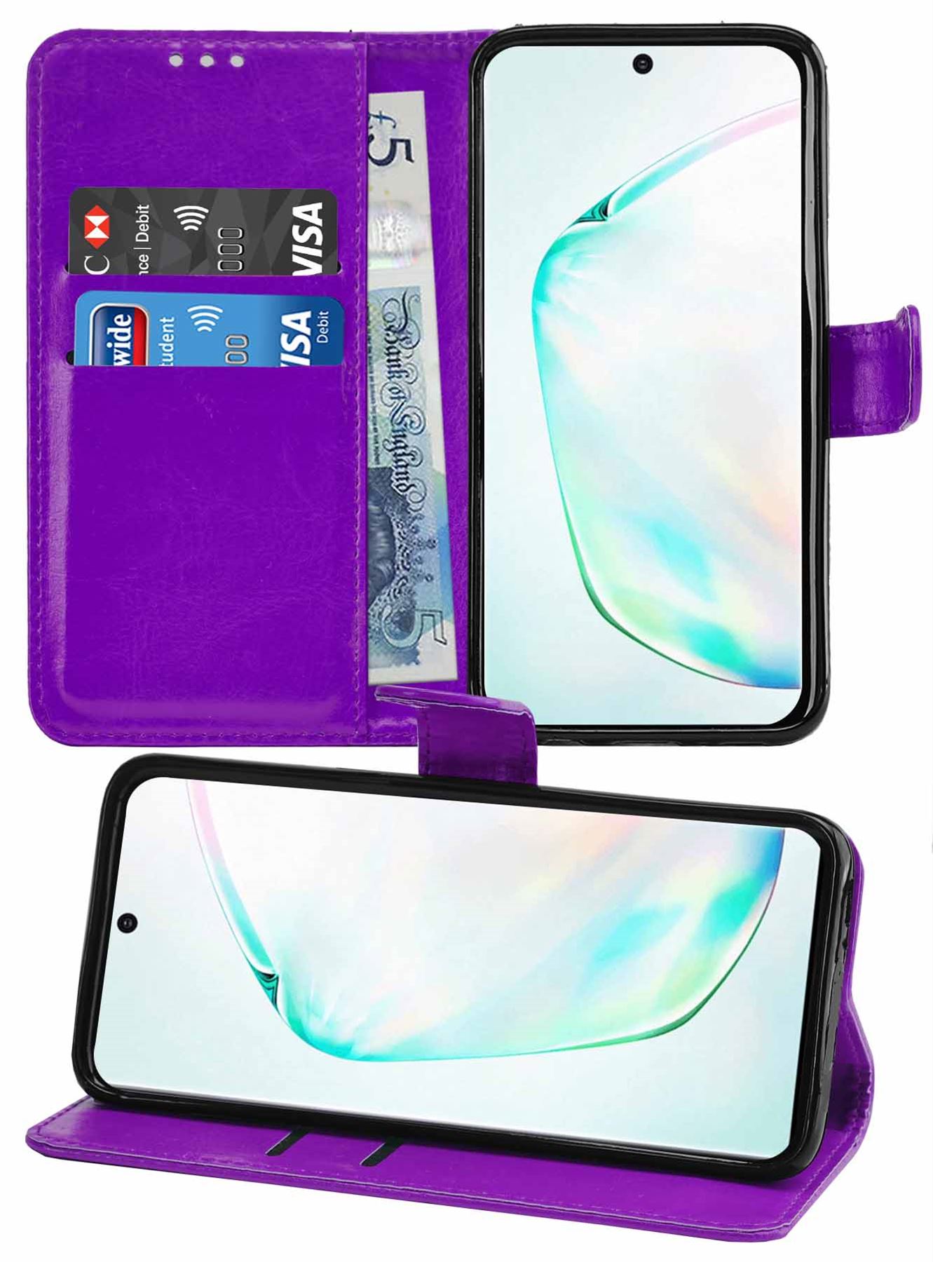 Samsung Galaxy Note 10 Premium Leather Wallet Flip Cover Pouch Book - Picture 39 of 56