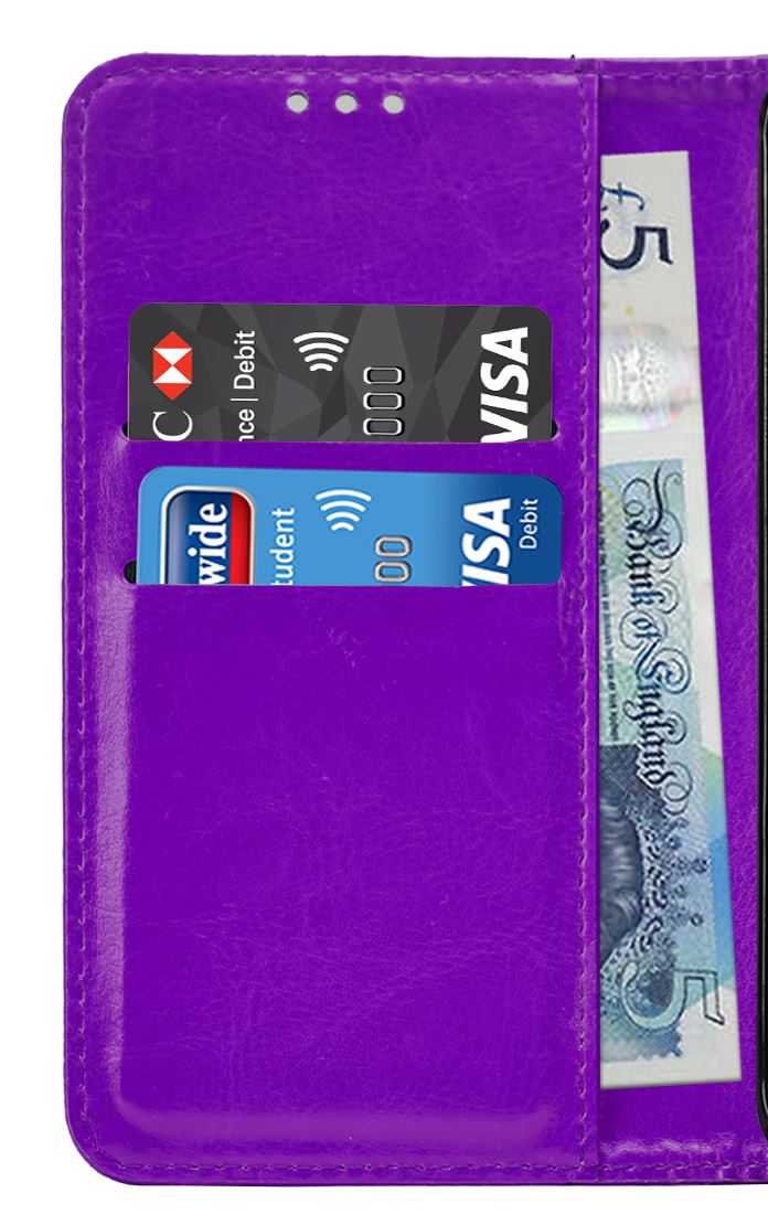 Samsung Galaxy J3 2017 (J330F) Premium Leather Wallet Flip Cover Pouch Book - Picture 45 of 62