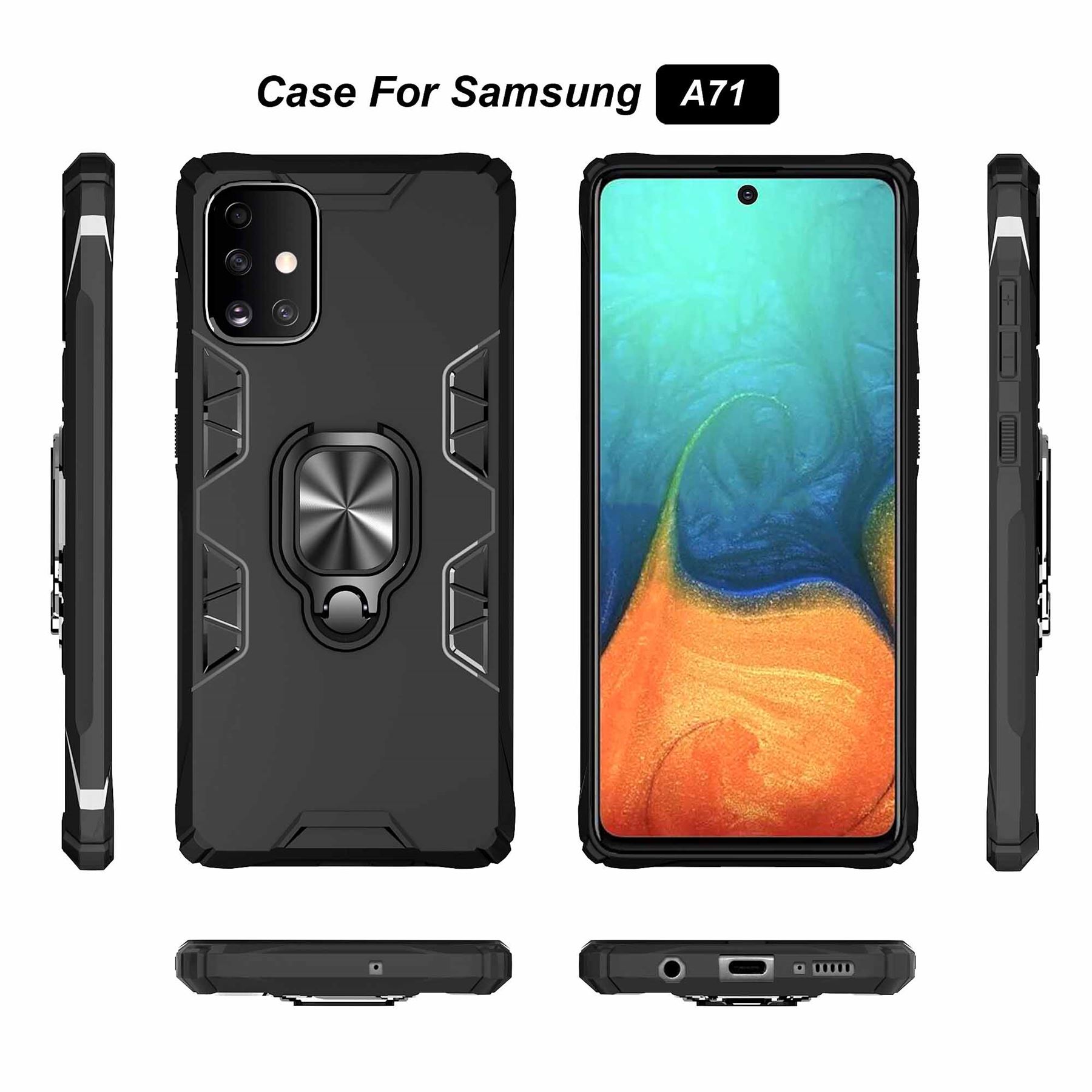 Armor Case Shockproof Cover Ring Stand Holder Samsung Galaxy A81 Note 10 Lite - Picture 73 of 90
