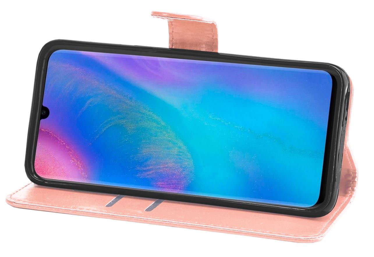Huawei P30 Premium Leather Wallet Flip Cover Pouch Book - Picture 37 of 39