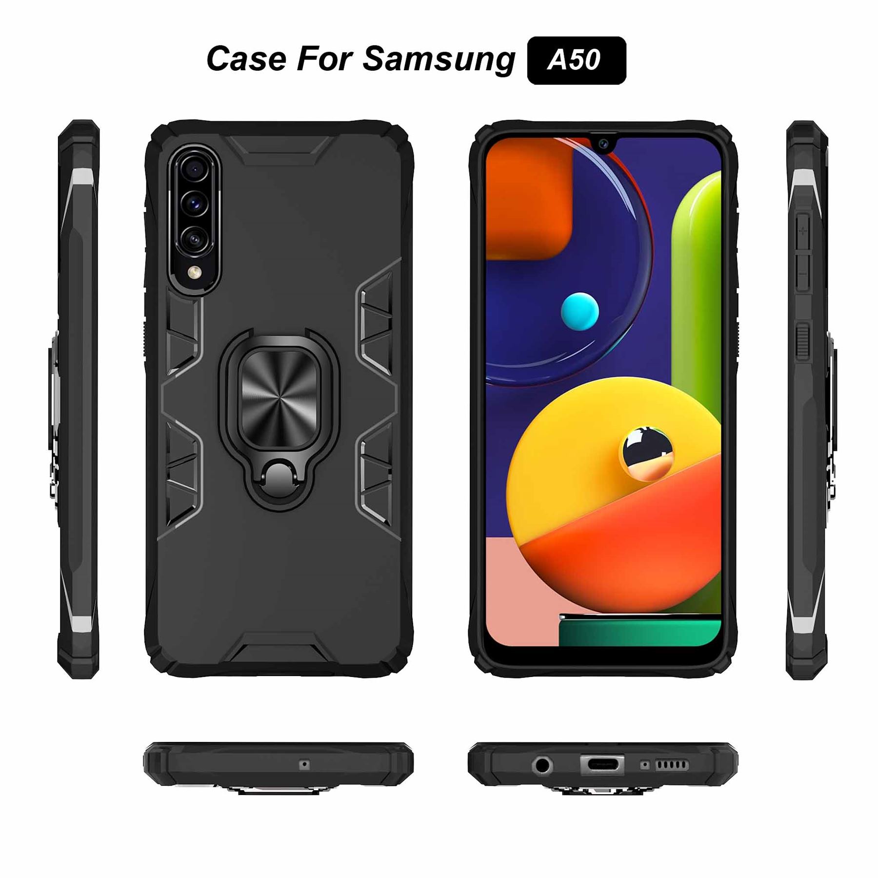 Hybrid Armor Case Shockproof Cover Ring Stand Holder For Samsung Galaxy A51 - Picture 63 of 90