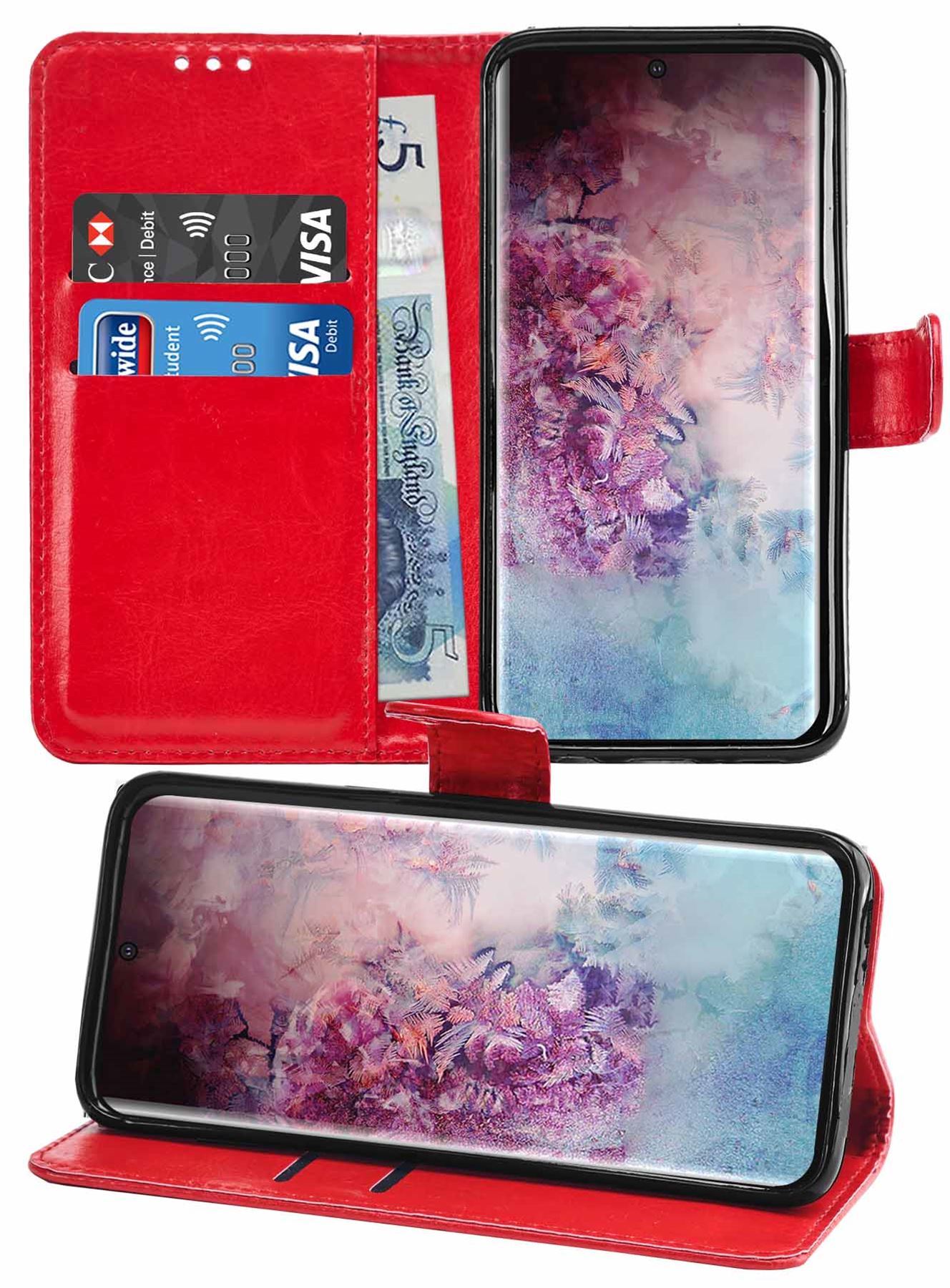 Samsung Galaxy Note 10 Pro Premium Leather Wallet Flip Cover Pouch Book - Picture 45 of 55
