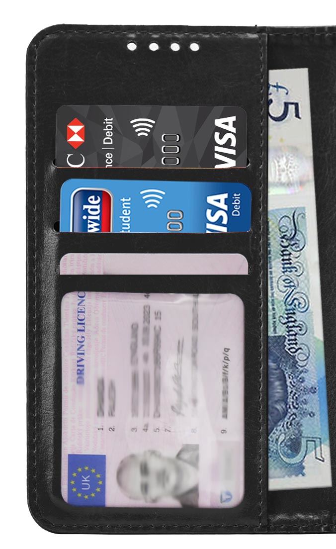 Samsung Galaxy Note 10 Premium Leather Wallet Flip Cover Pouch Book - Picture 12 of 56