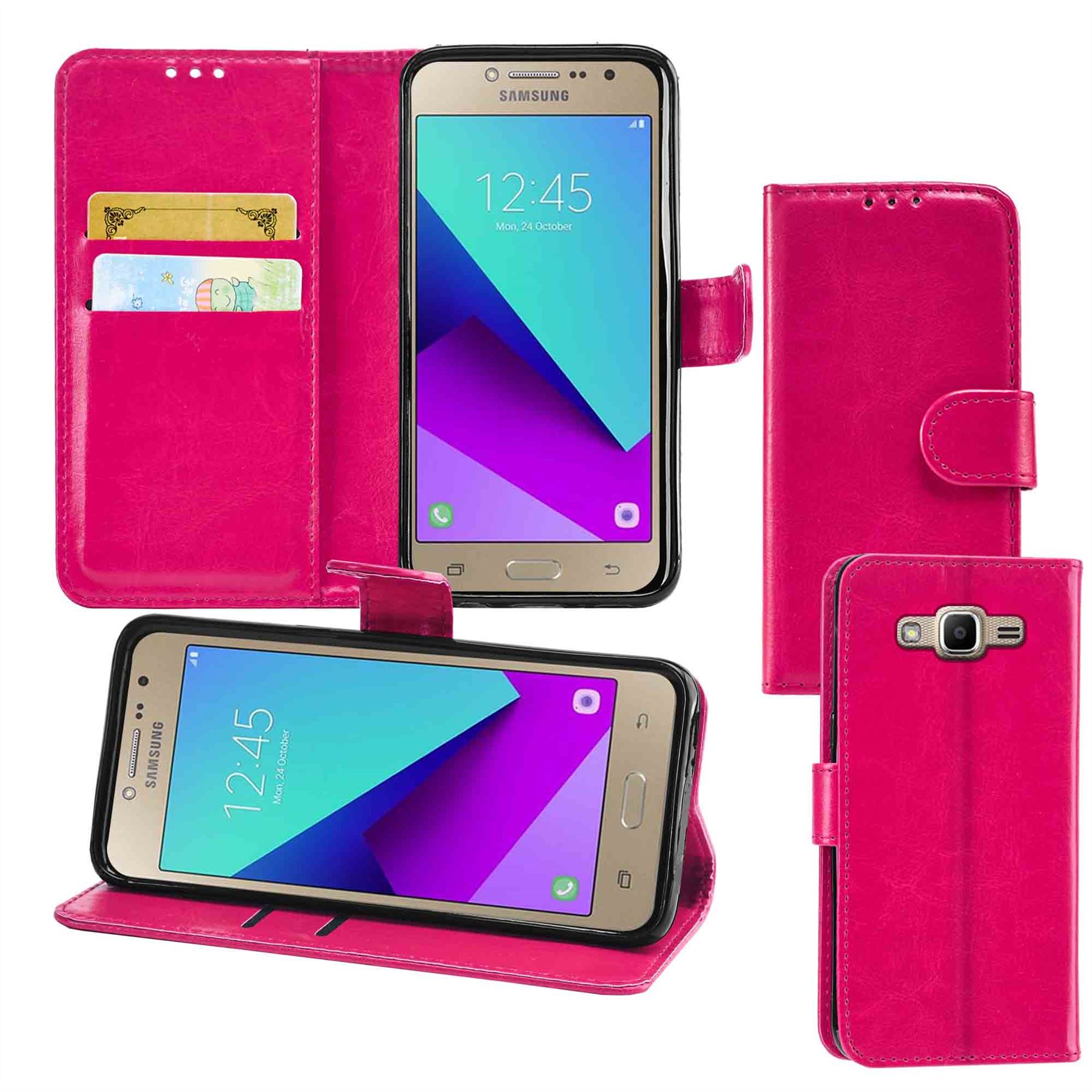 Leather Wallet Flip Cover Pouch Book for Samsung Galaxy A50, M10, M20, M30, A30 - Picture 32 of 62