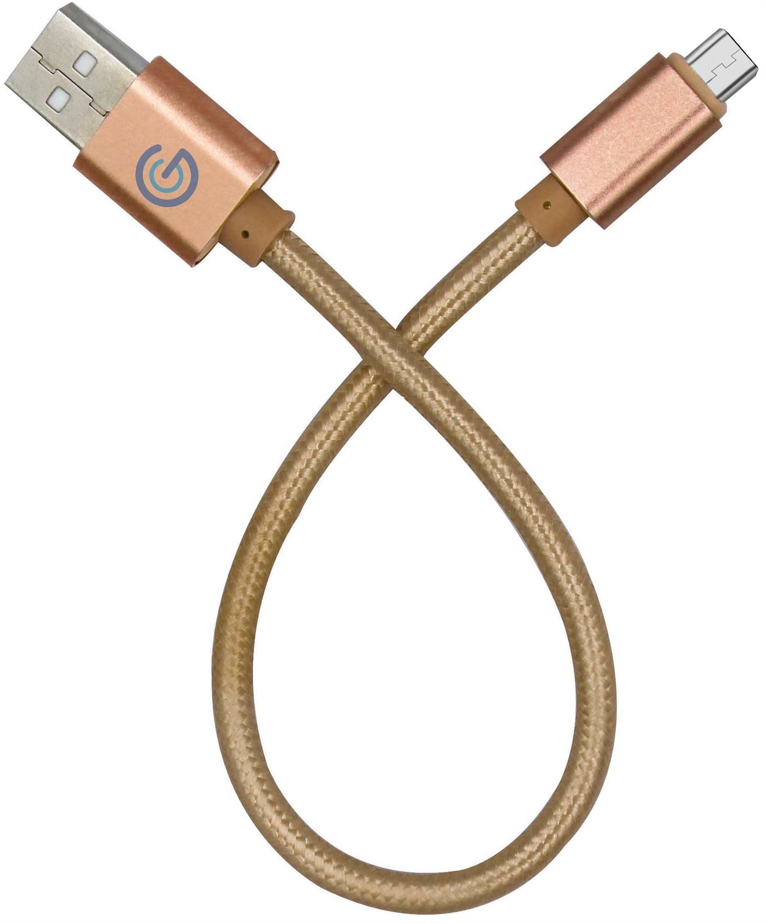 Nylon Braided USB Micro USB Data Charging 25cm Cable for Huawei - Picture 6 of 10