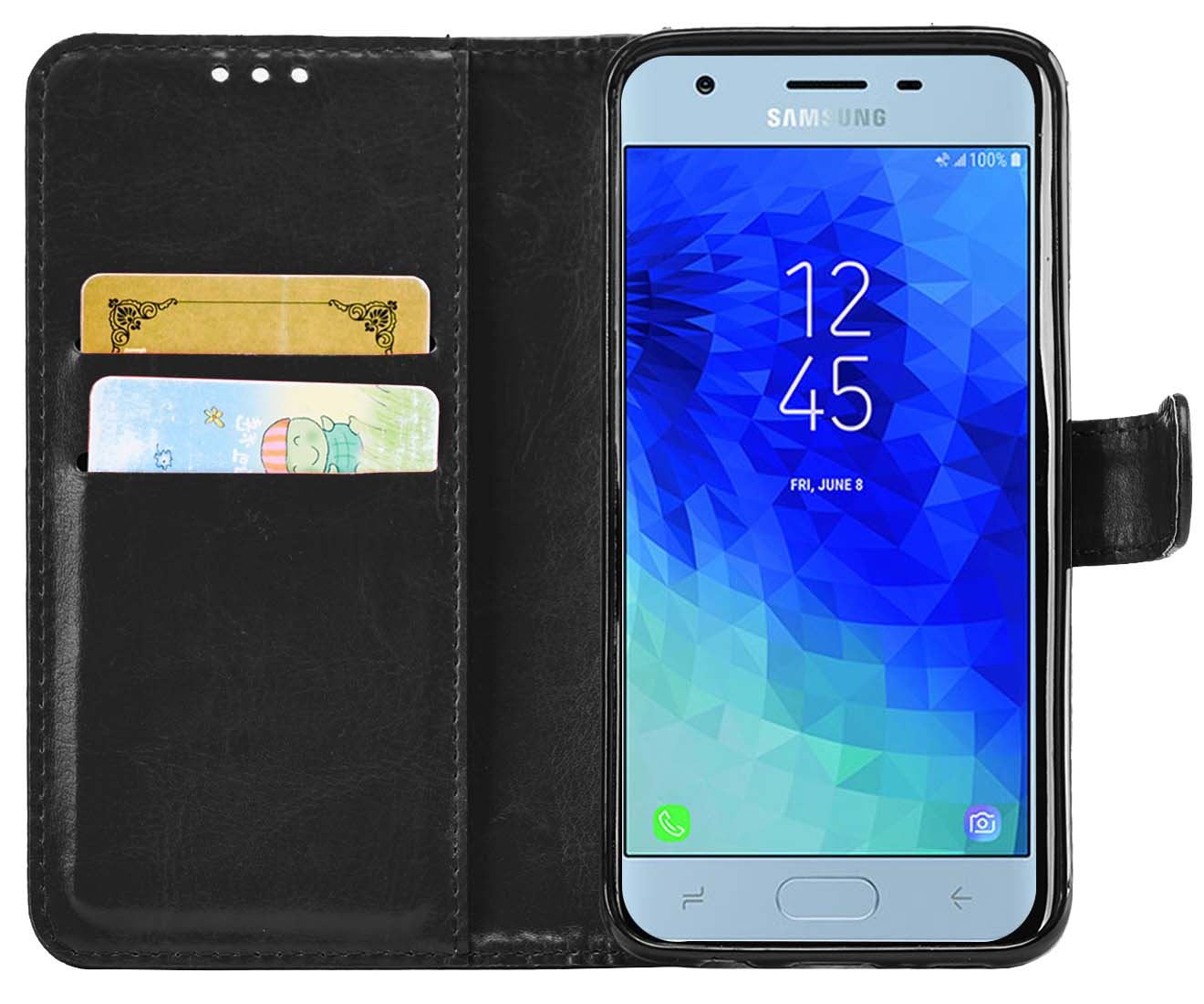 Leather Wallet Flip Cover Pouch Book for Samsung Galaxy A50, M10, M20, M30, A30 - Picture 3 of 62