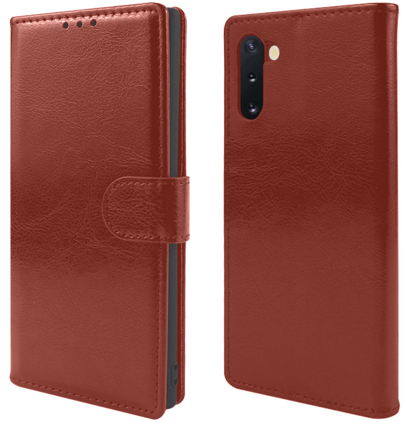 Samsung Galaxy Note 10 Premium Leather Wallet Flip Cover Pouch Book - Picture 22 of 56