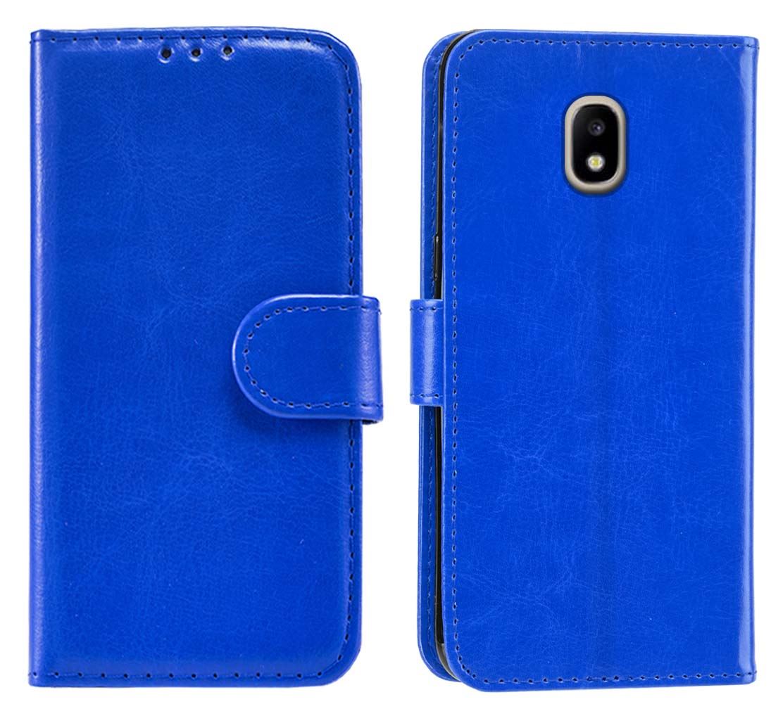 Samsung Galaxy J3 2017 (J330F) Premium Leather Wallet Flip Cover Pouch Book - Picture 24 of 62