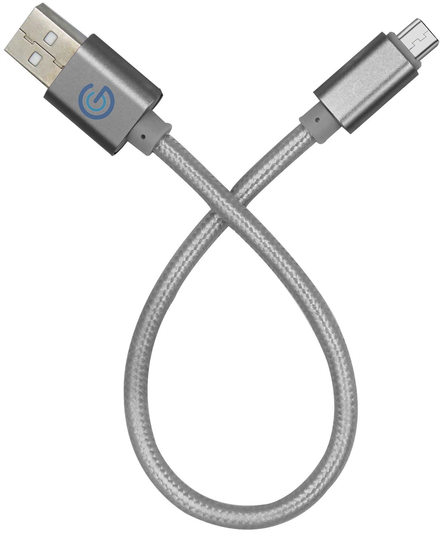 Nylon Braided USB Micro USB Data Charging 25cm Cable for Huawei - Picture 7 of 10