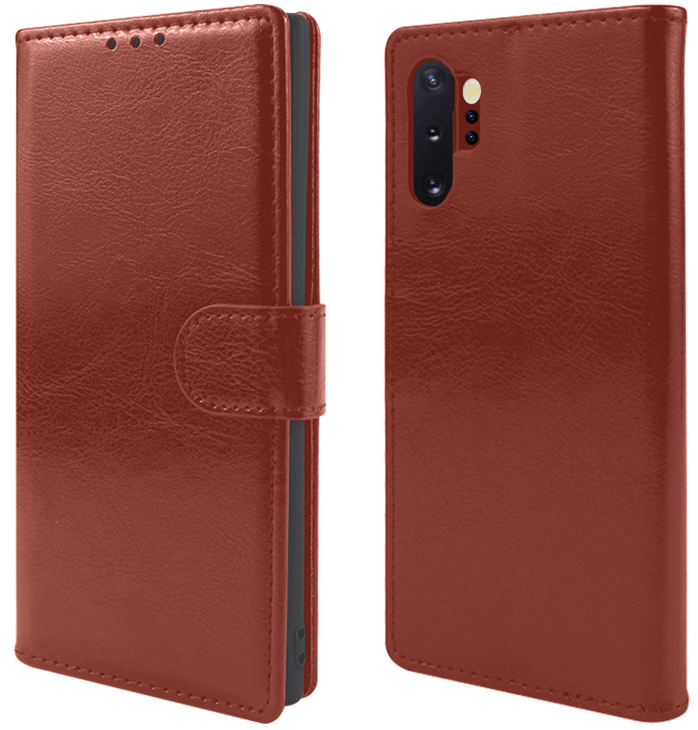 Samsung Galaxy Note 10 Pro Premium Leather Wallet Flip Cover Pouch Book - Picture 22 of 55