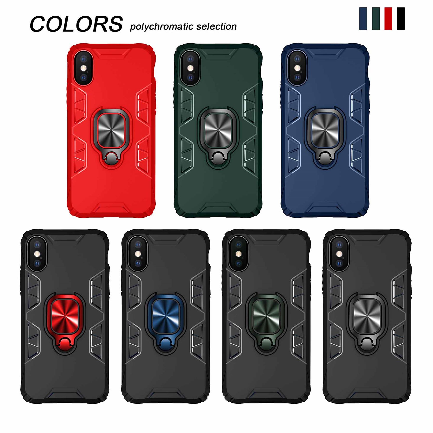 Hybrid Armor Case Shockproof Cover Ring Stand Holder For Apple iPhone XR - Picture 32 of 90