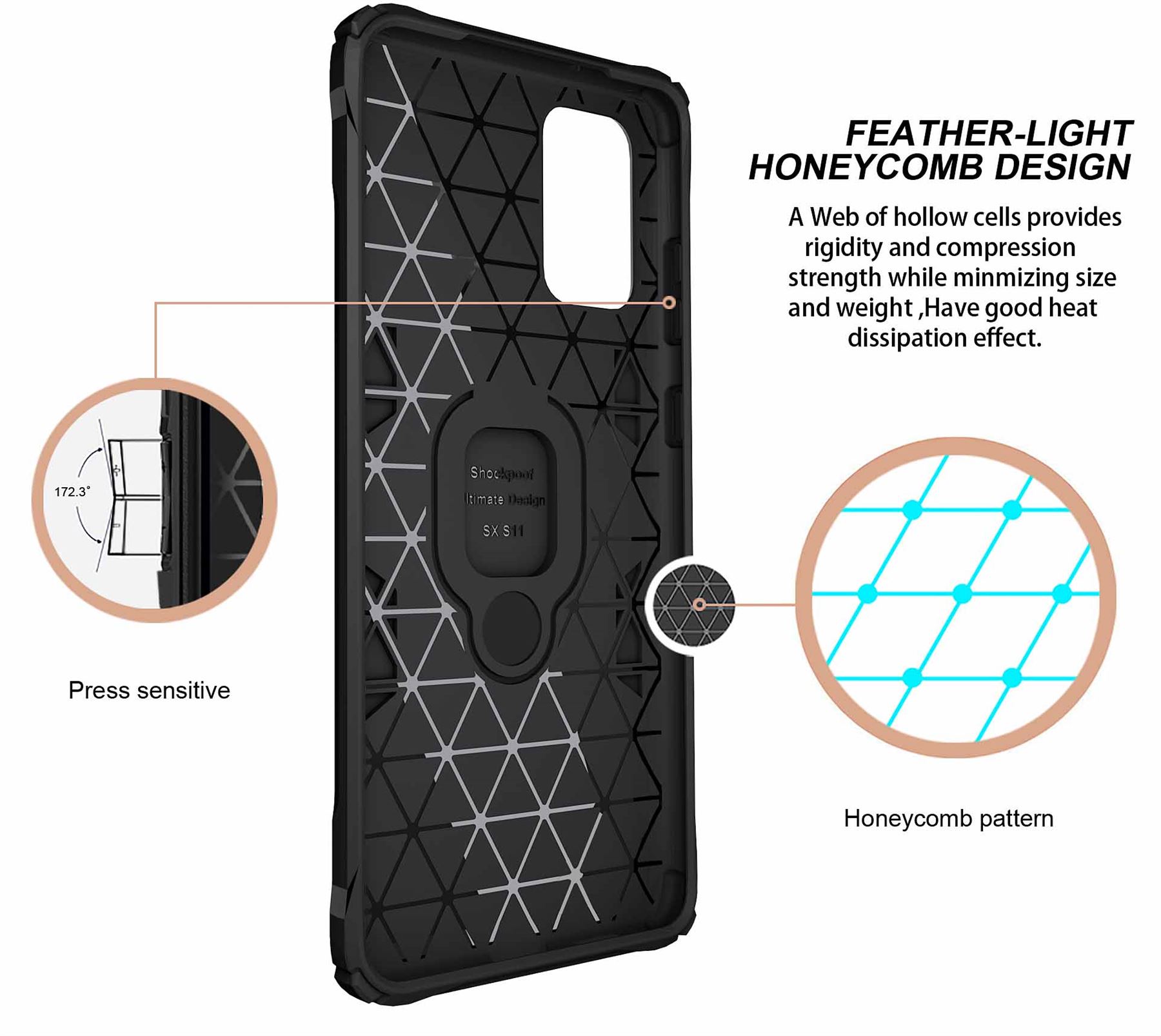 Hybrid Armor Case Shockproof Cover Ring Stand Holder For Samsung Galaxy S20 - Picture 18 of 90