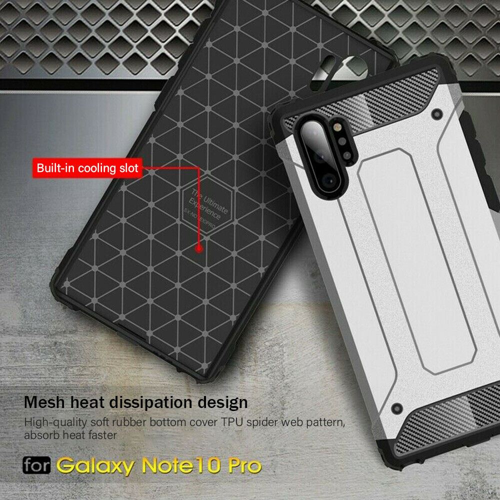 Samsung Galaxy Note 10 Plus Ultra Slim Shockproof Bumper Protection Cover Carbon - Picture 44 of 49