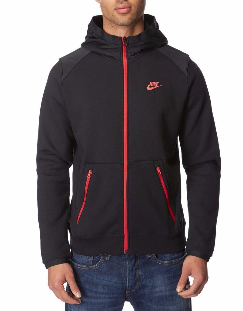 Nike Hoodies Mens Tracksuit Sweatshirt Hooded Top Black Grey Blue S M L ...