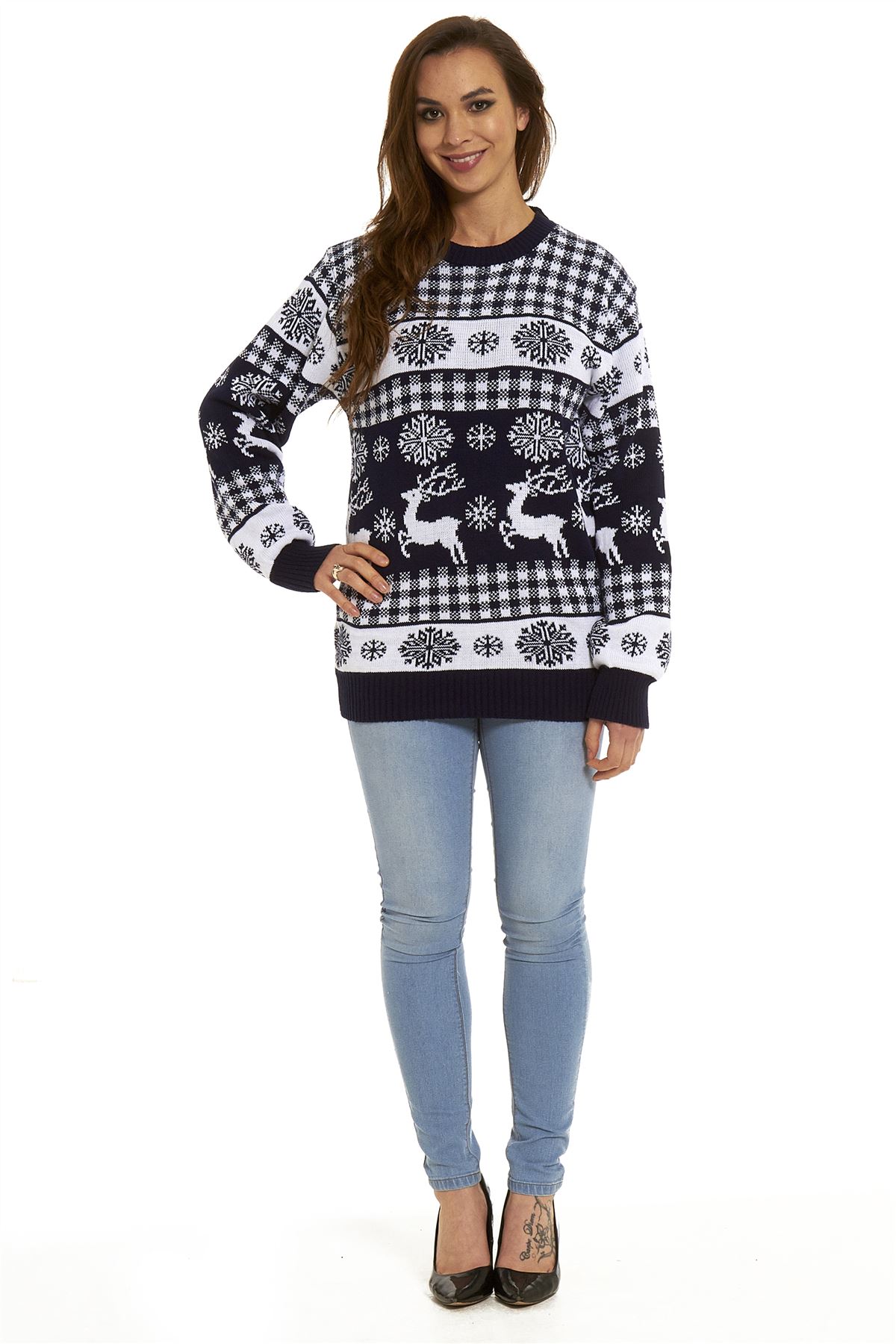 Ladies Christmas Jumper Womens New 2018 Novelty Xmas Knitted Retro