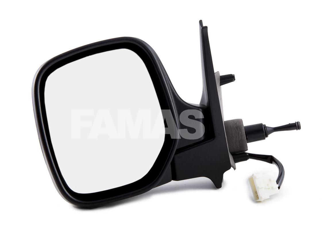 Citroen Berlingo 1996-2008 Door Wing Mirror Heated Manual Black Left Side New
