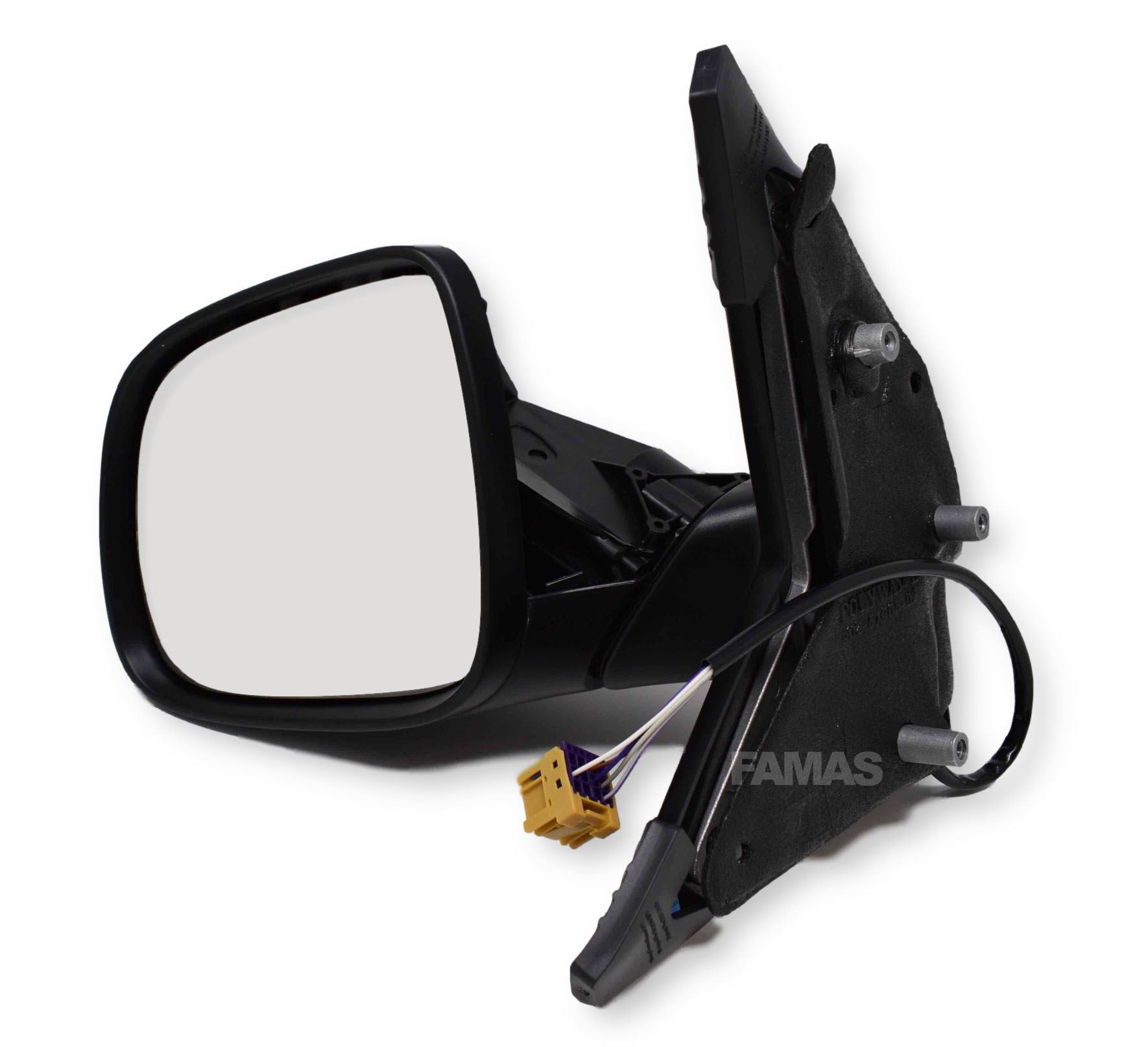 Left Passenger Side WING DOOR MIRROR GLASS For VW Transporter T5 03-09 Stick On