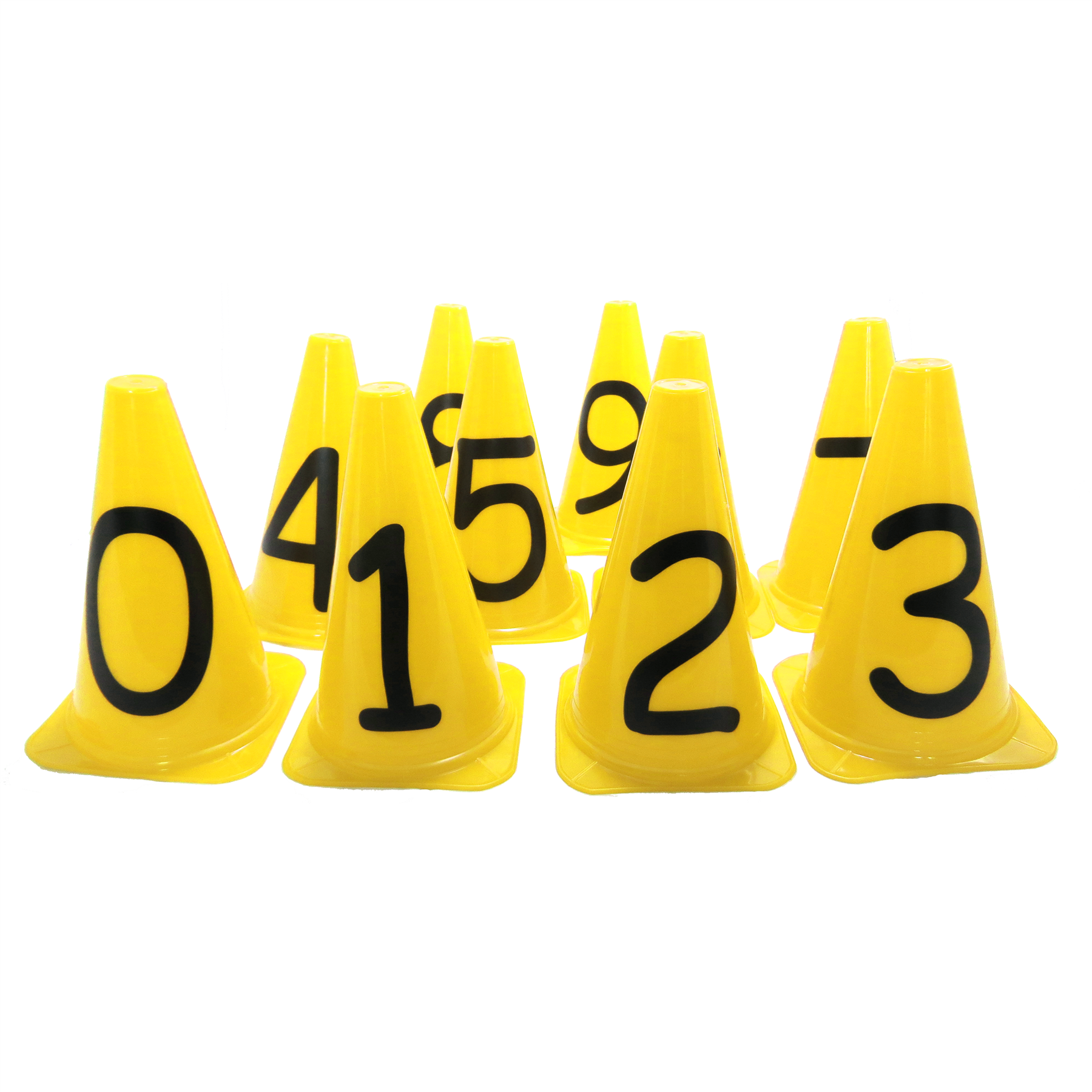 10 Numbered drilled cones Marker school teaching kids children learn