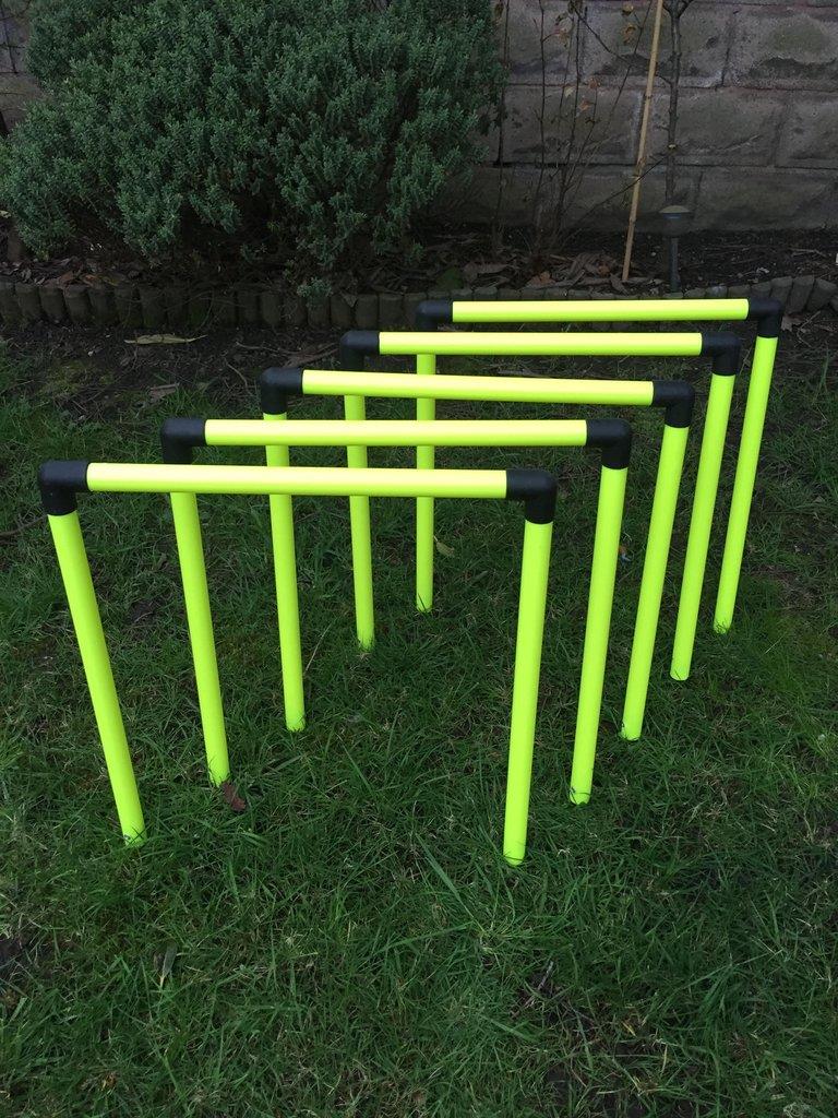PORTABLE FOLDABLE AGILITY Training arc Hurdles Set of 5 Hurdle Jump