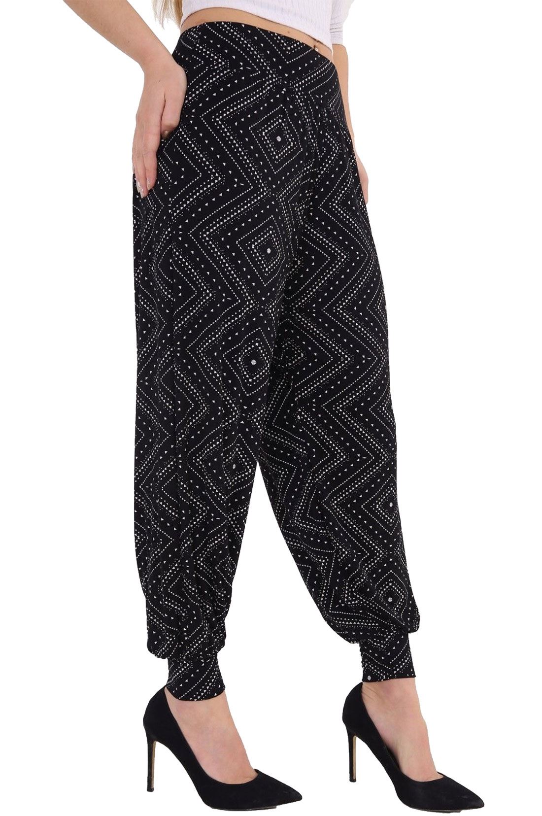 Nouveau Femmes Ali Baba Sarouel Femme Imprimé Baggy Revers Pantalon Leggings Nouveau Femmes Ali Baba Sarouel Femme Imprimé Baggy Revers Pantalon Leggings