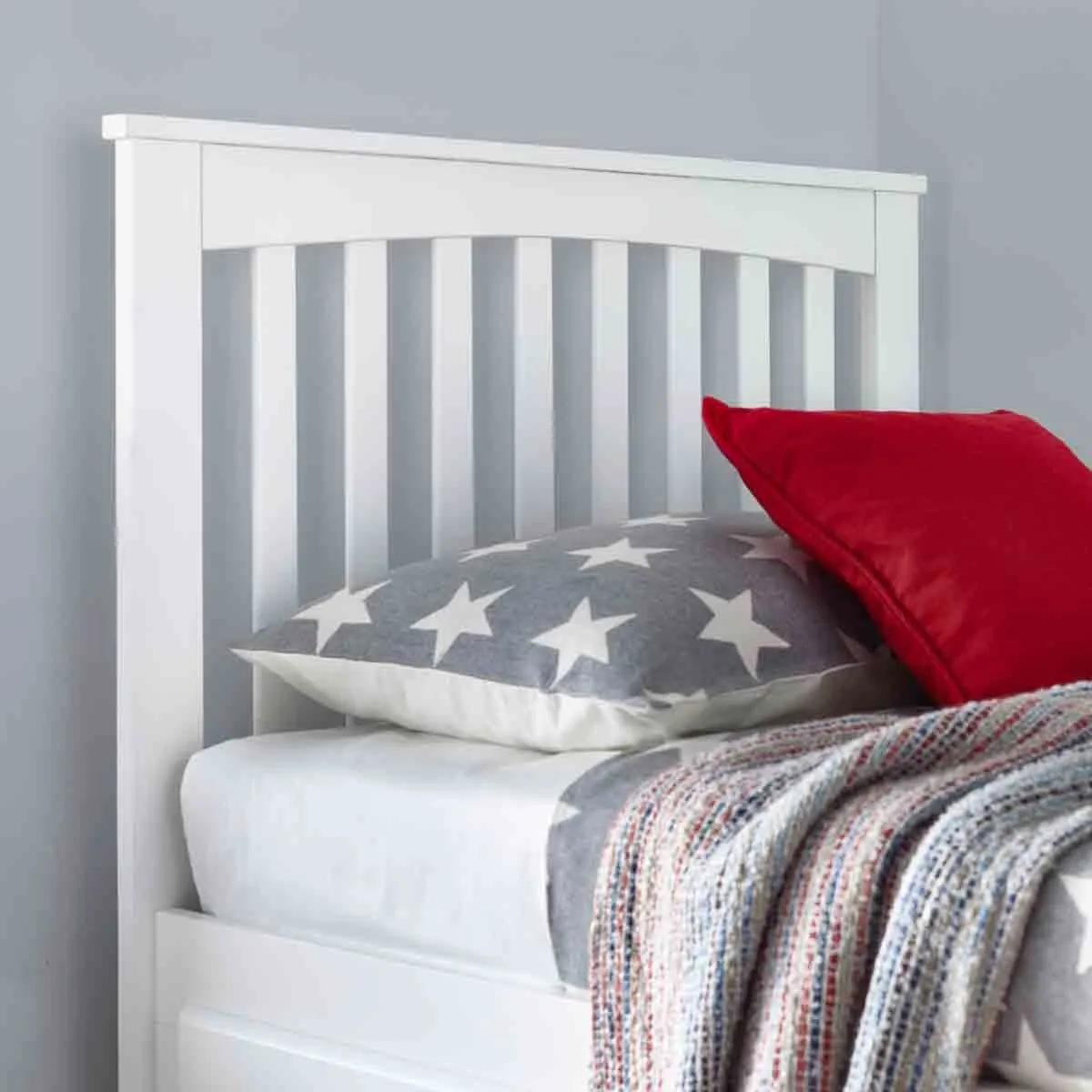 White, Childrens 3ft Single 3 drawer storage wood,wooden, drawers bed frame - Picture 8 of 10