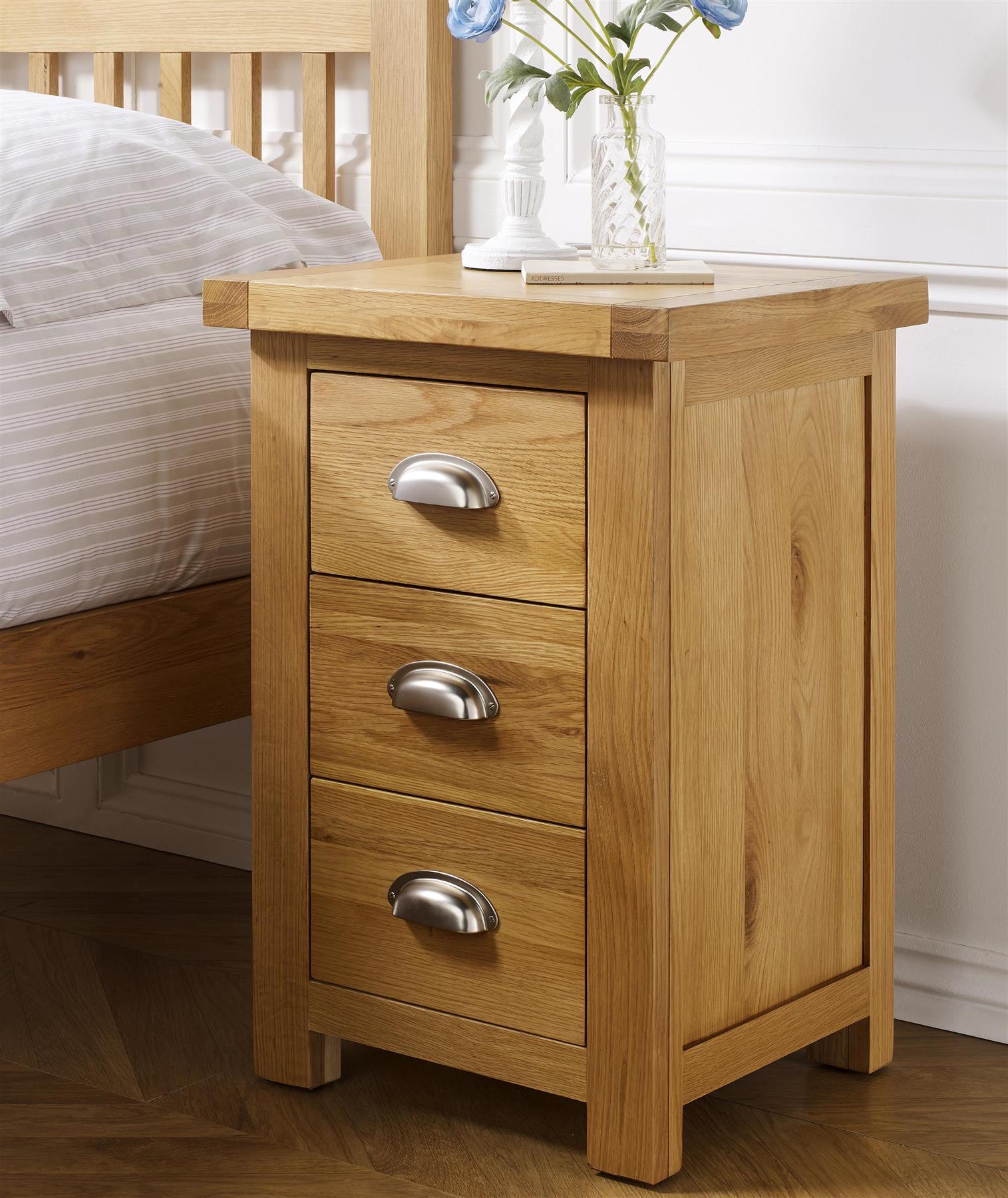 Real Solid Oak Wood Bedroom Cabinet,Wardrobe,Chest Drawers,Bedside,Furniture