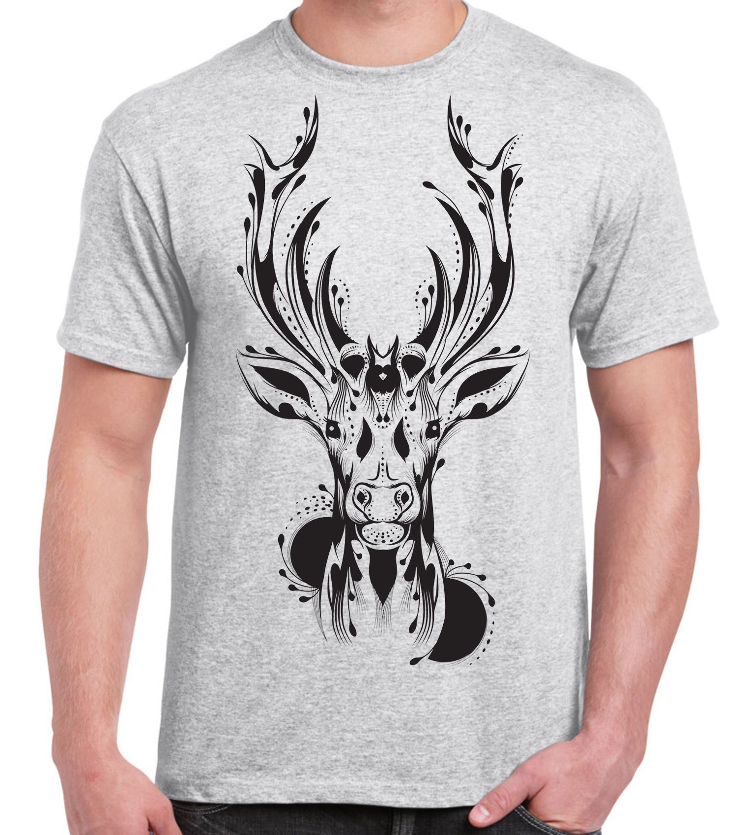 men's shirt with stag head logo